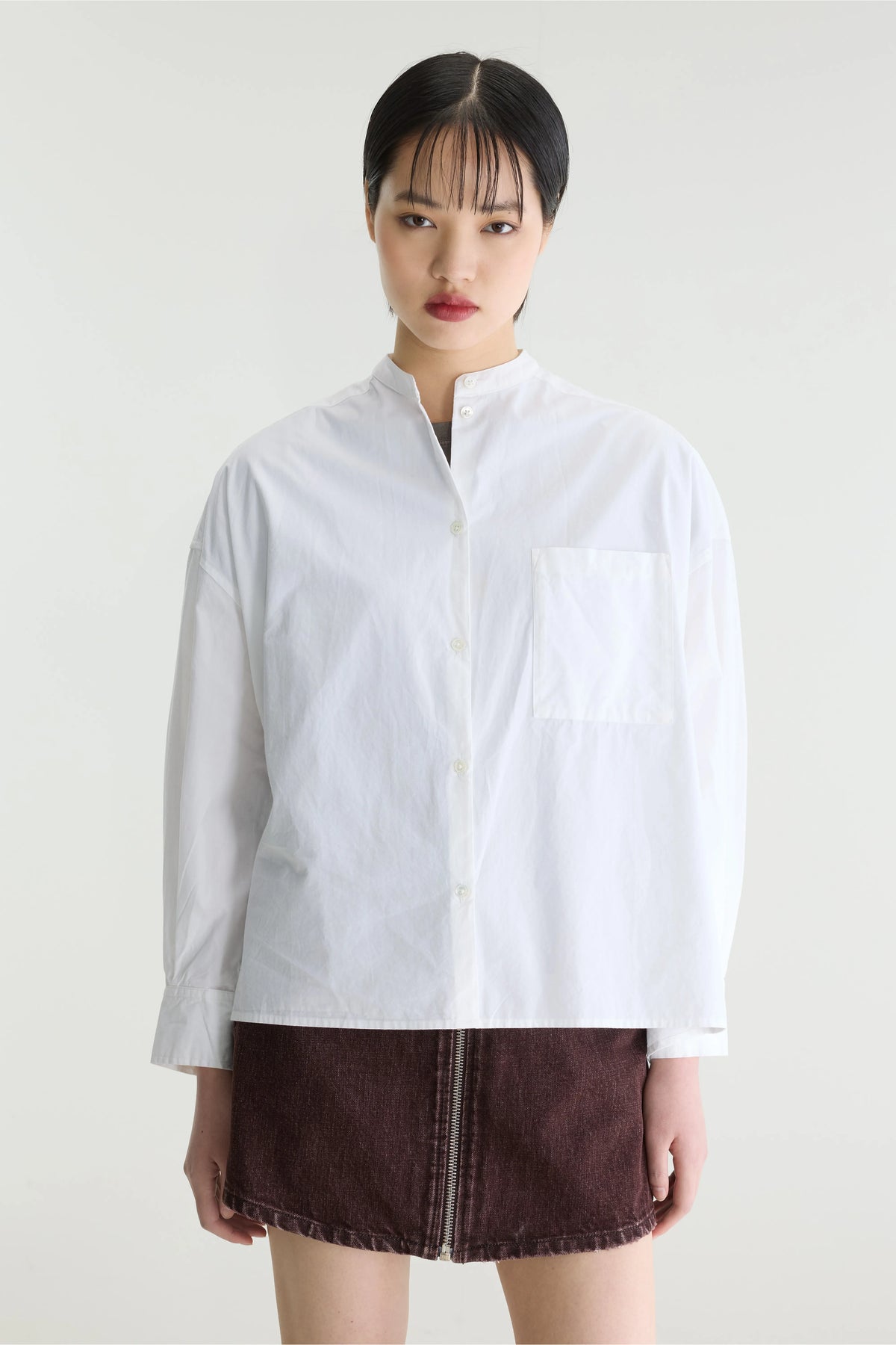 Gorky Poplin Shirt - White For Women | Bellerose