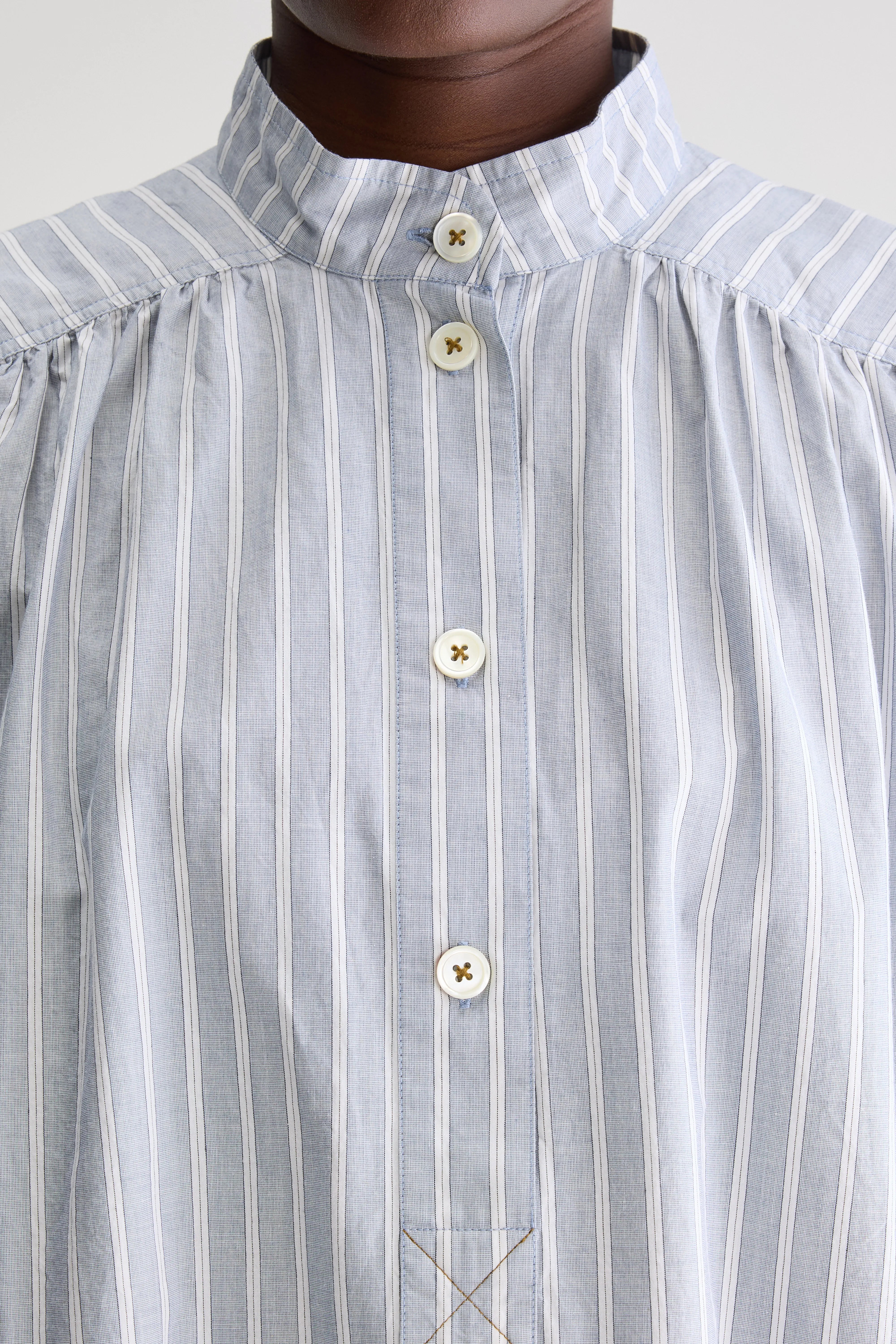 Blouse Manches Courtes Pear - Beton / Off white Pour Femme | Bellerose