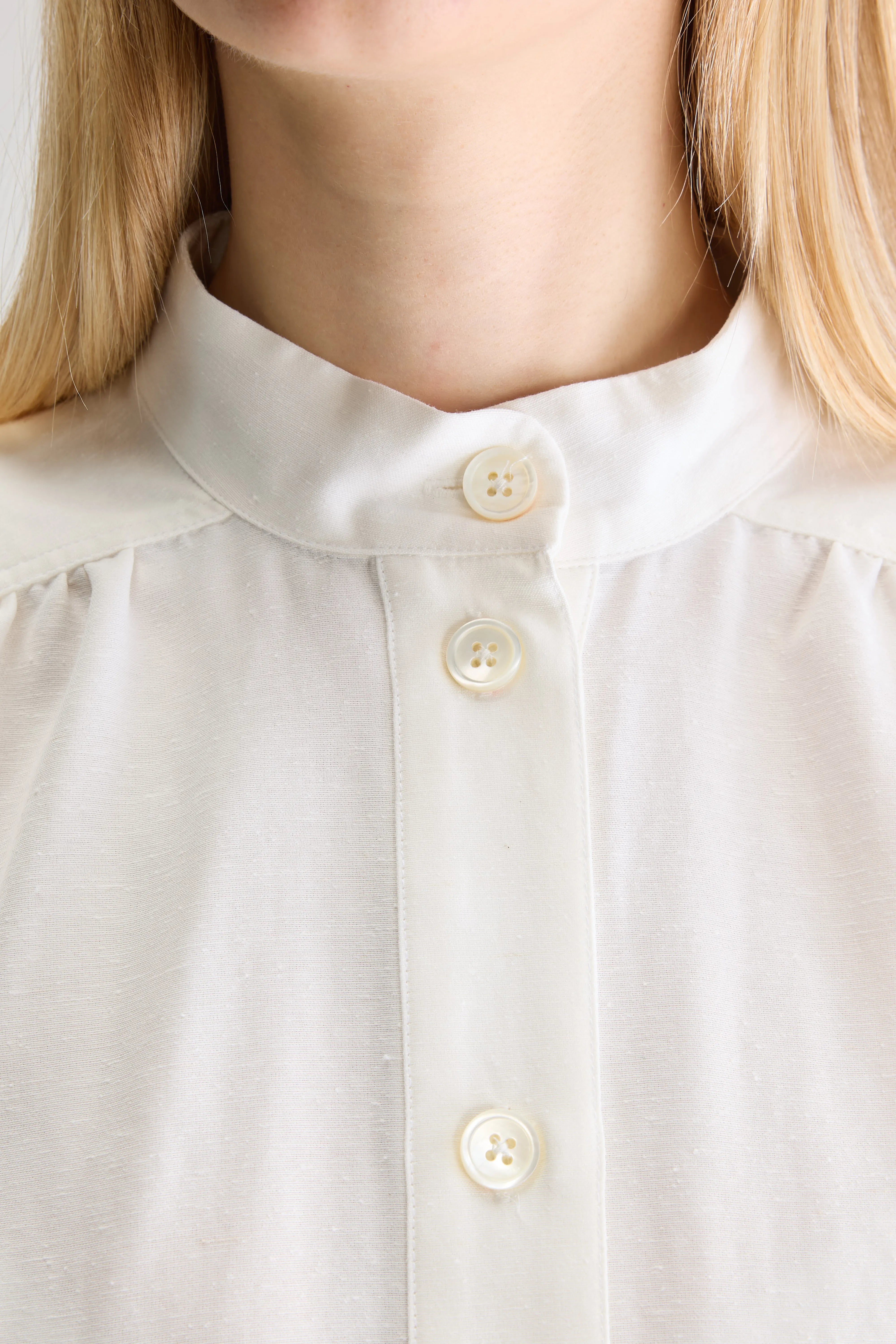 Pear blouse met korte mouwen (251 / W / WHITE)