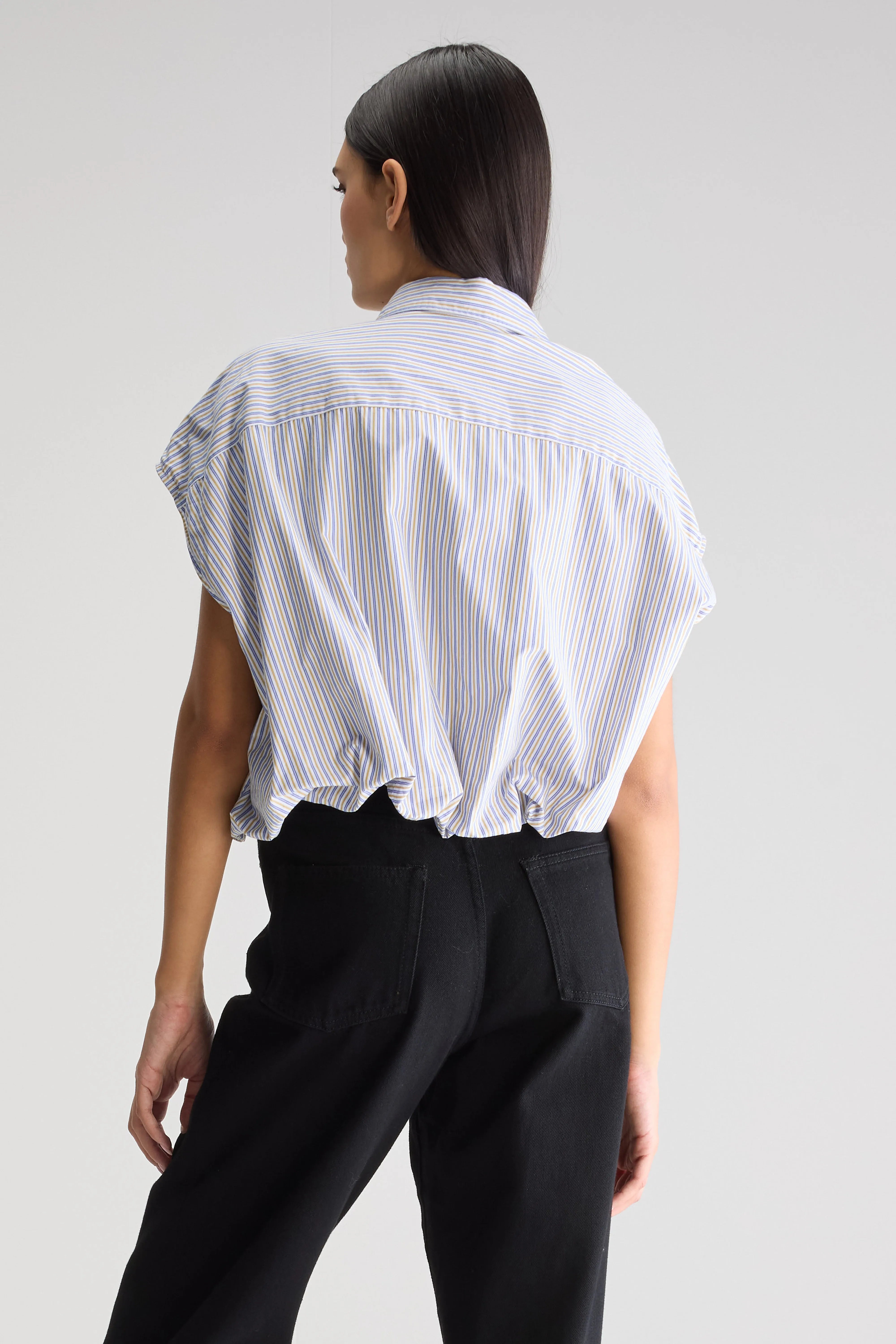 Greg cropped shirt (251 / W / STRIPE Q)