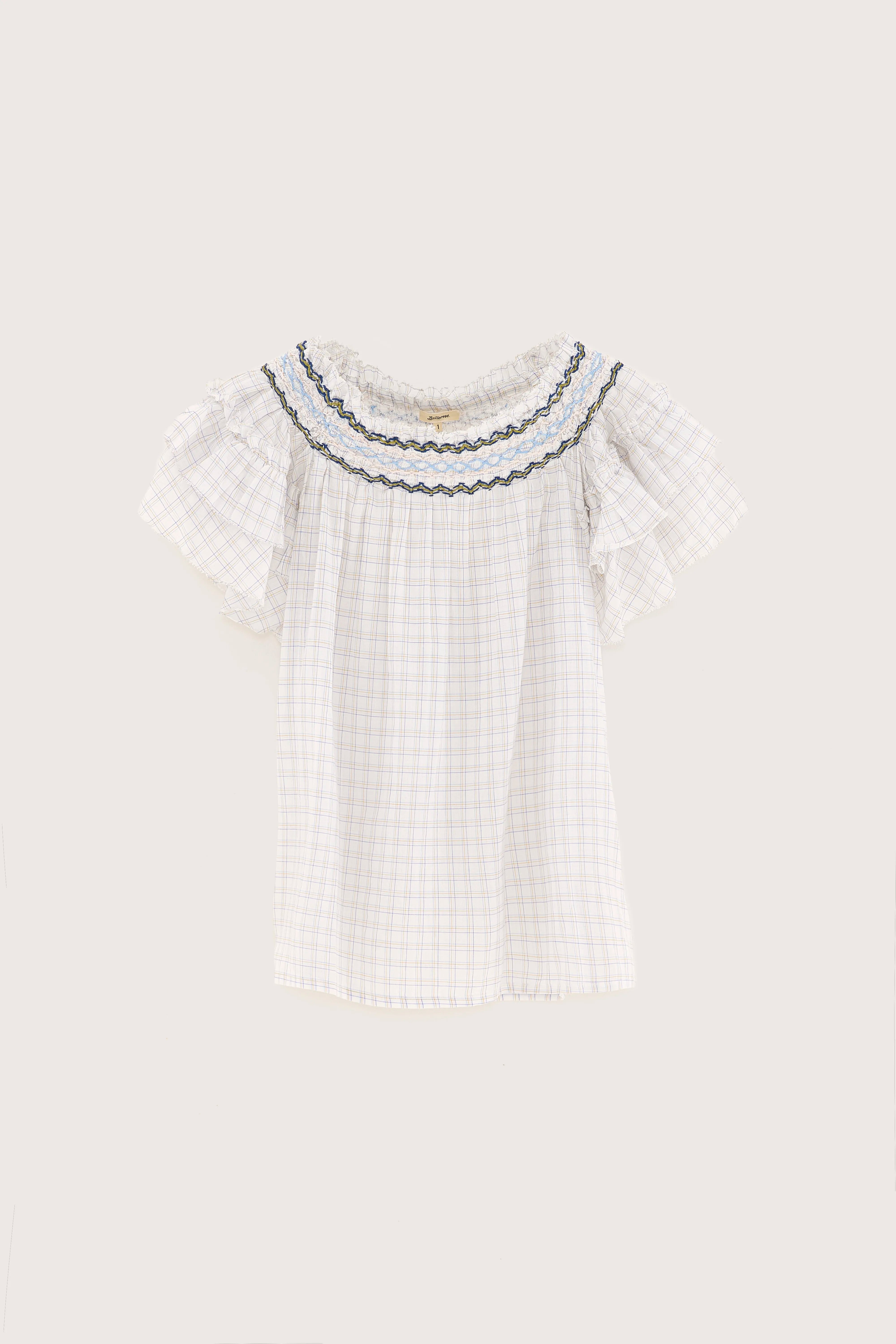 Cathy geruite blouse (251 / W / CHECK B)