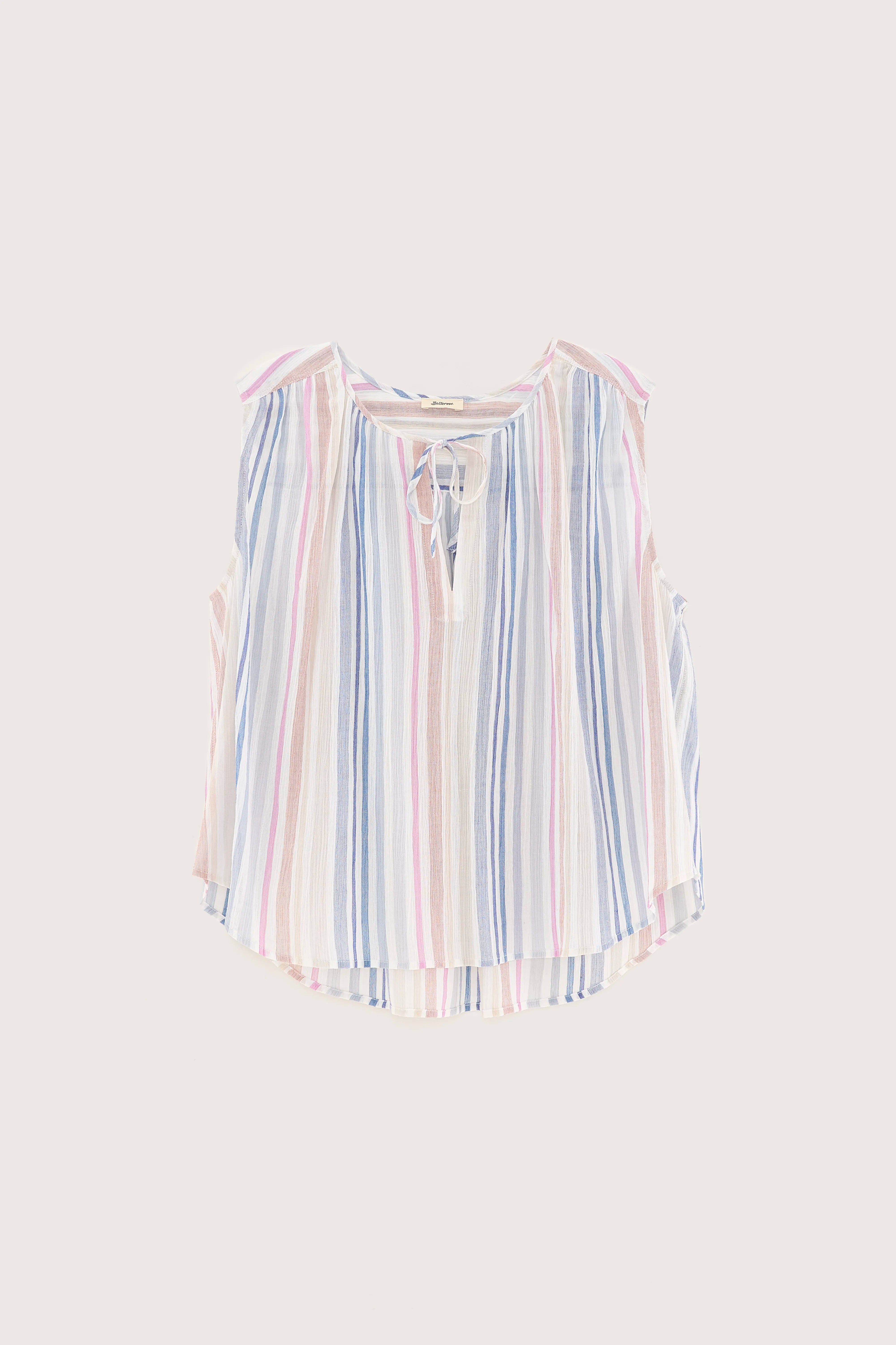 Halison mouwloze blouse (251 / W / STRIPE B)