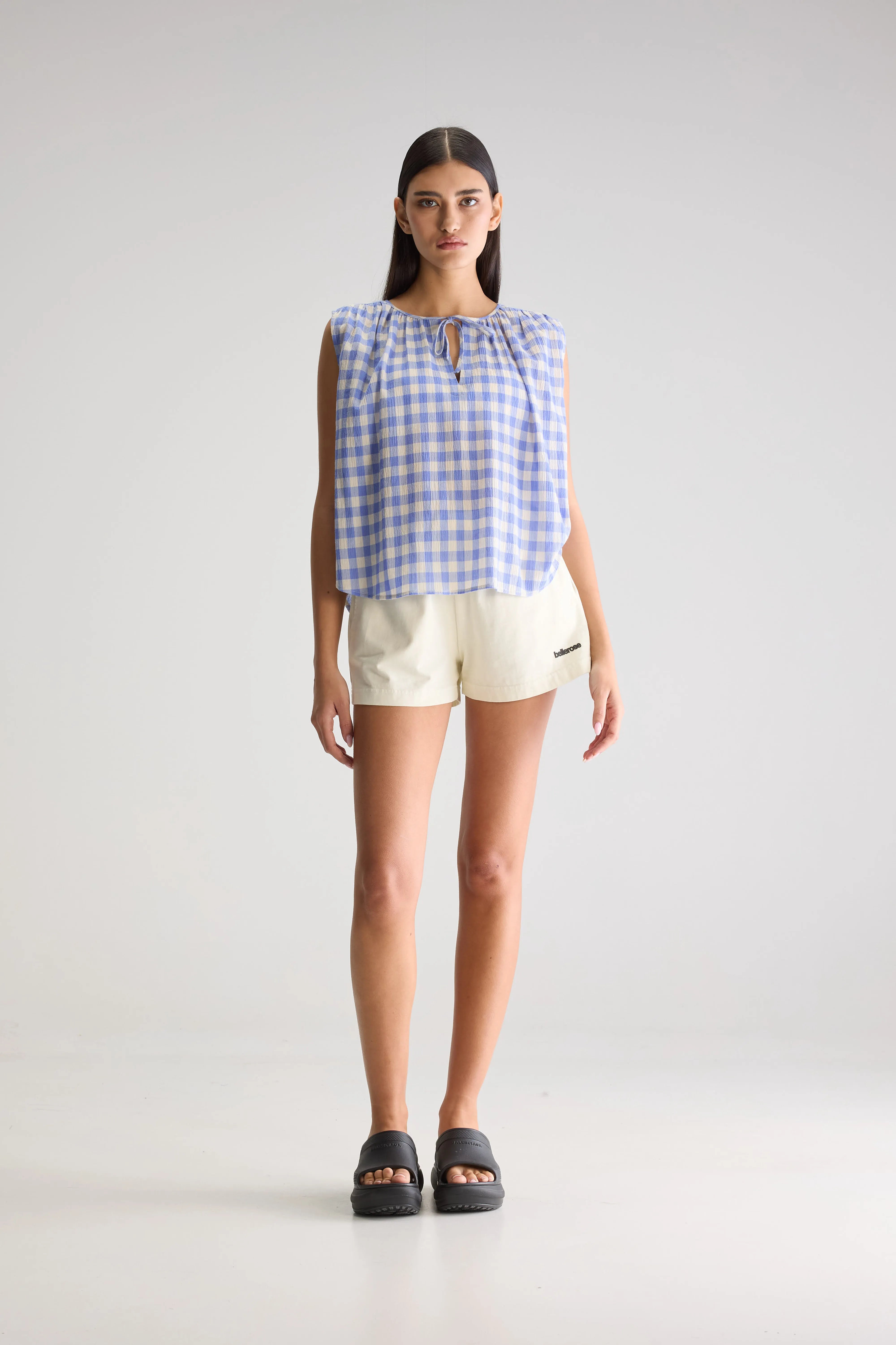 Halison sleeveless blouse (251 / W / CHECK B)