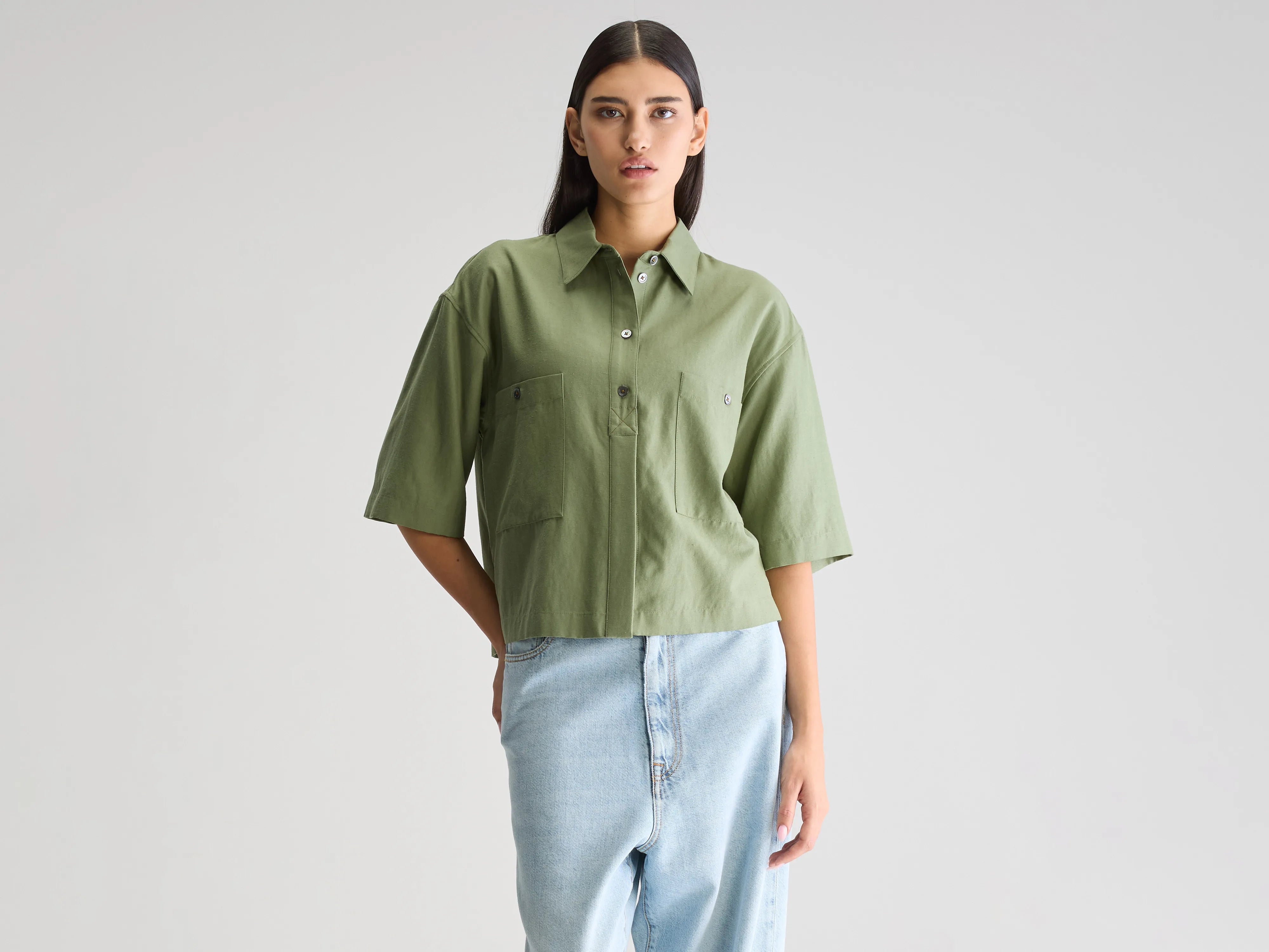 Franky short-sleeve shirt (251 / W / JEEP)