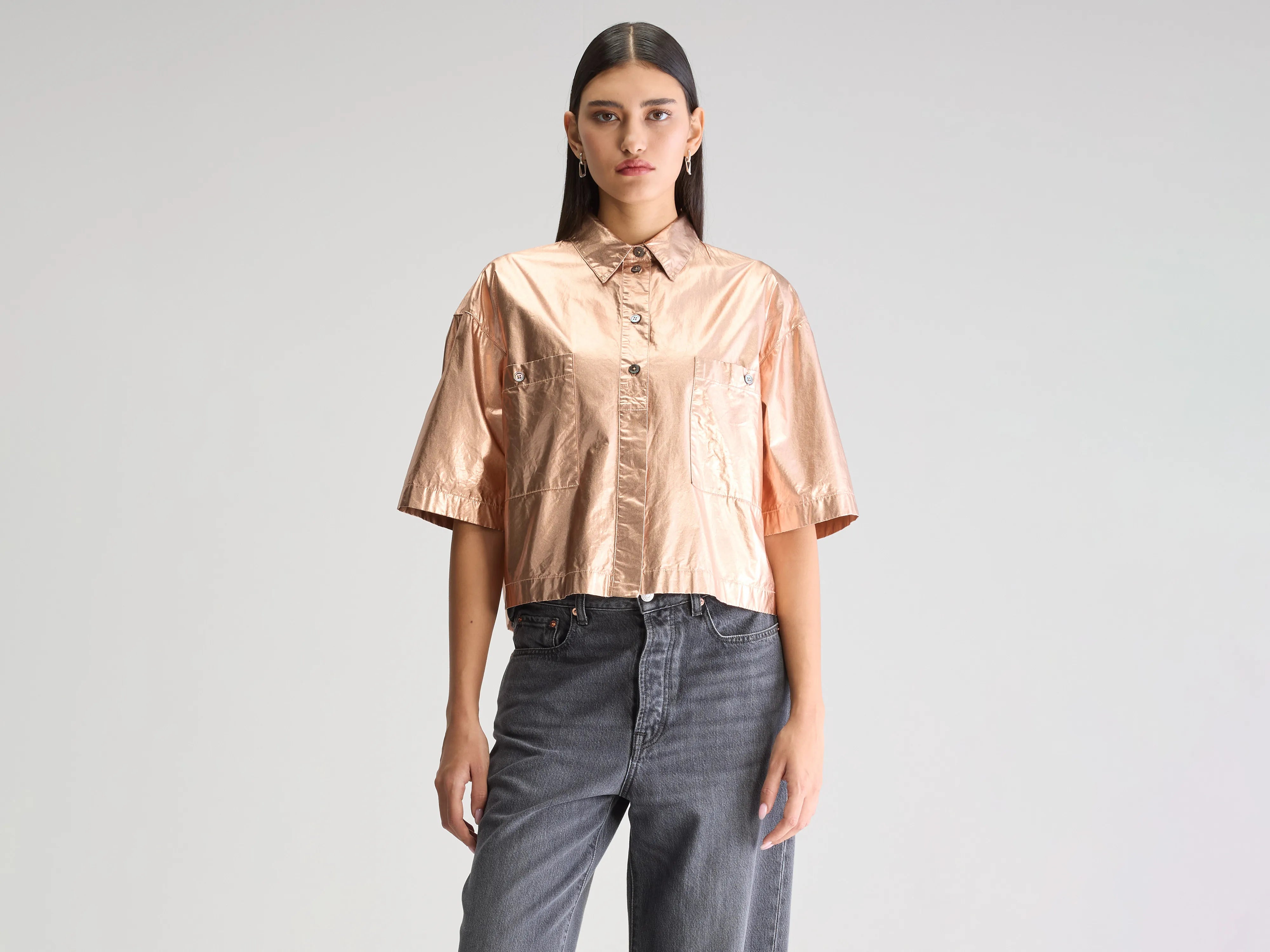 Franky short-sleeve shirt (251 / W / COPPER)