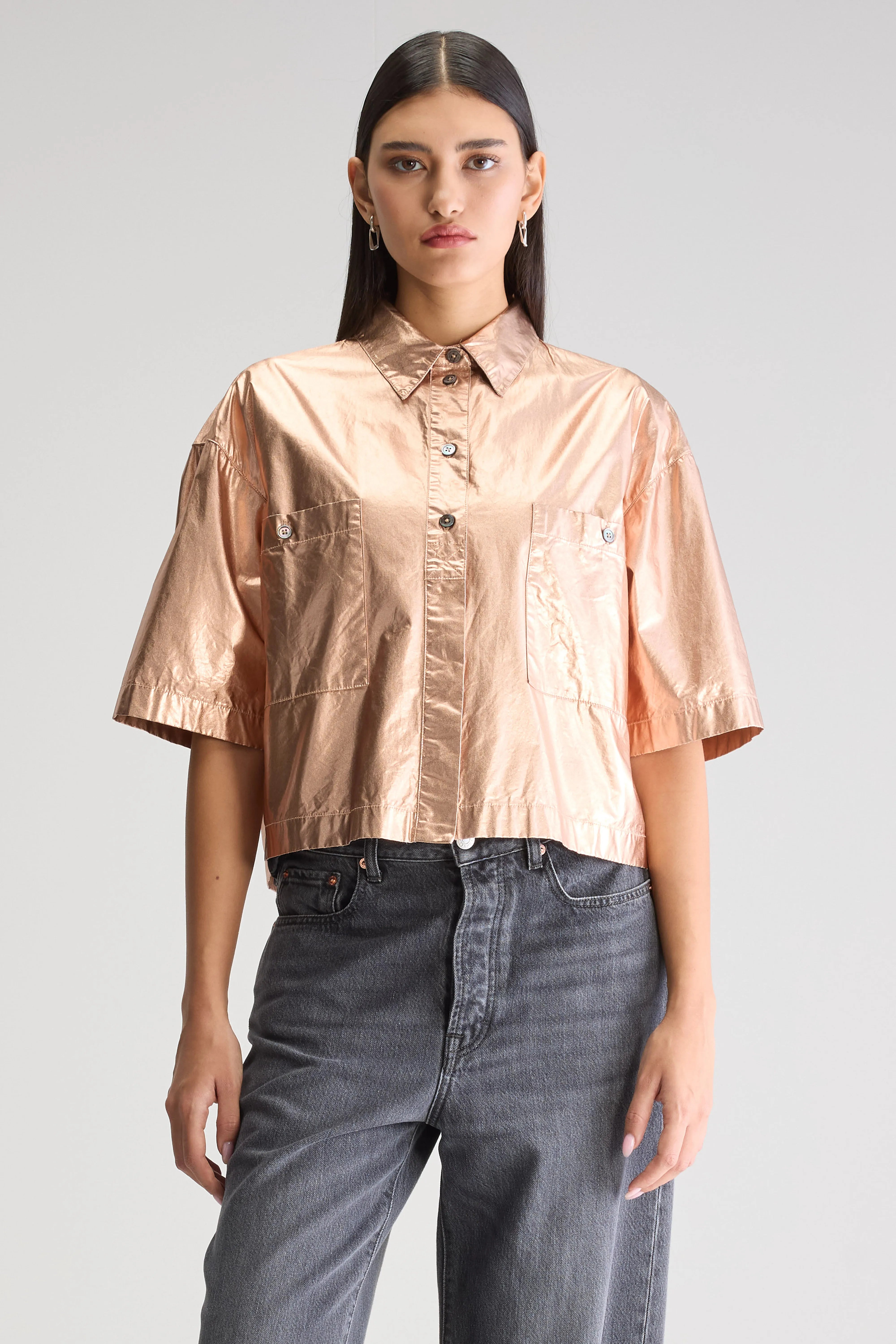 Franky short-sleeve shirt (251 / W / COPPER)