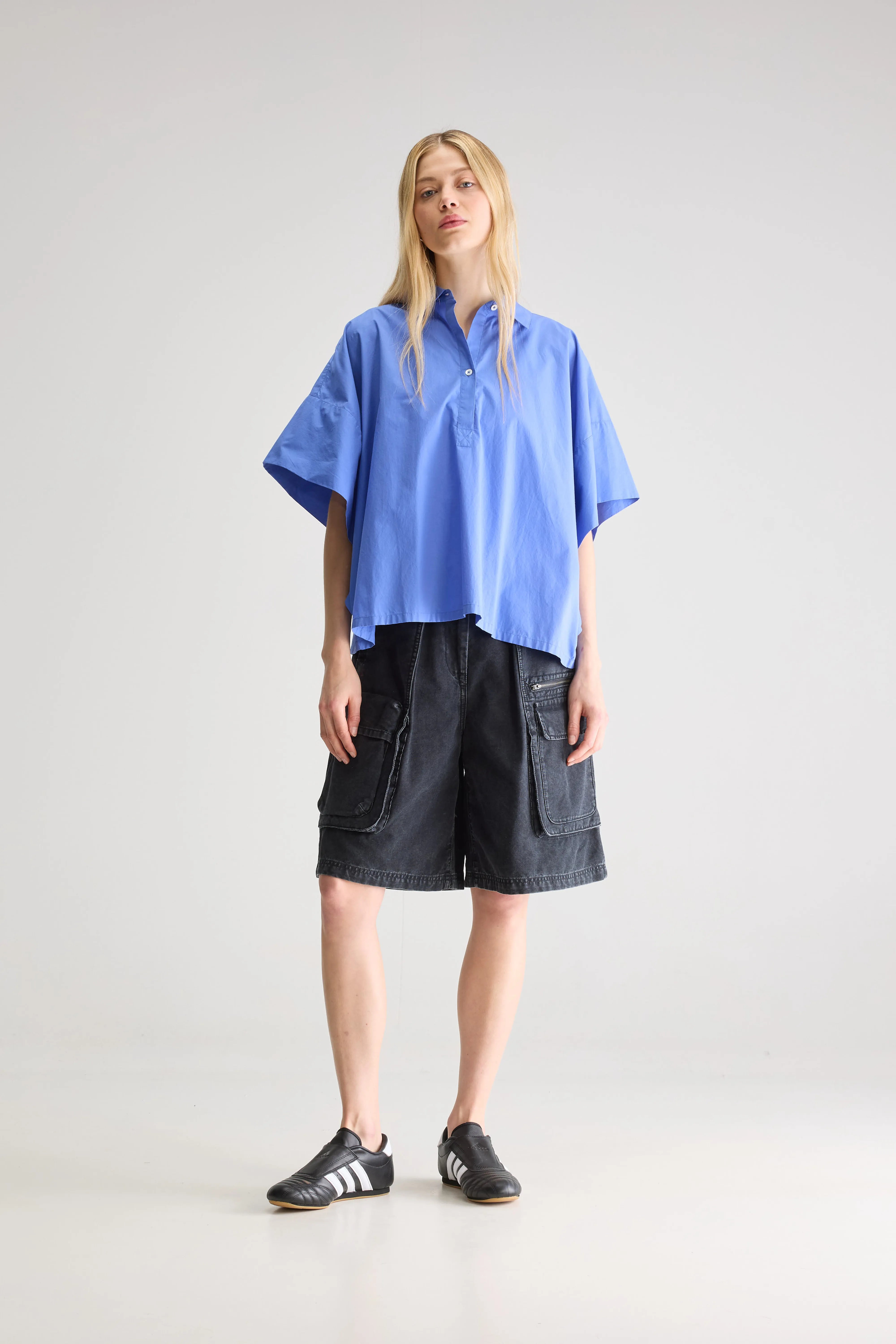 Cairn Short-sleeve Shirt - Iris bloom For Women | Bellerose