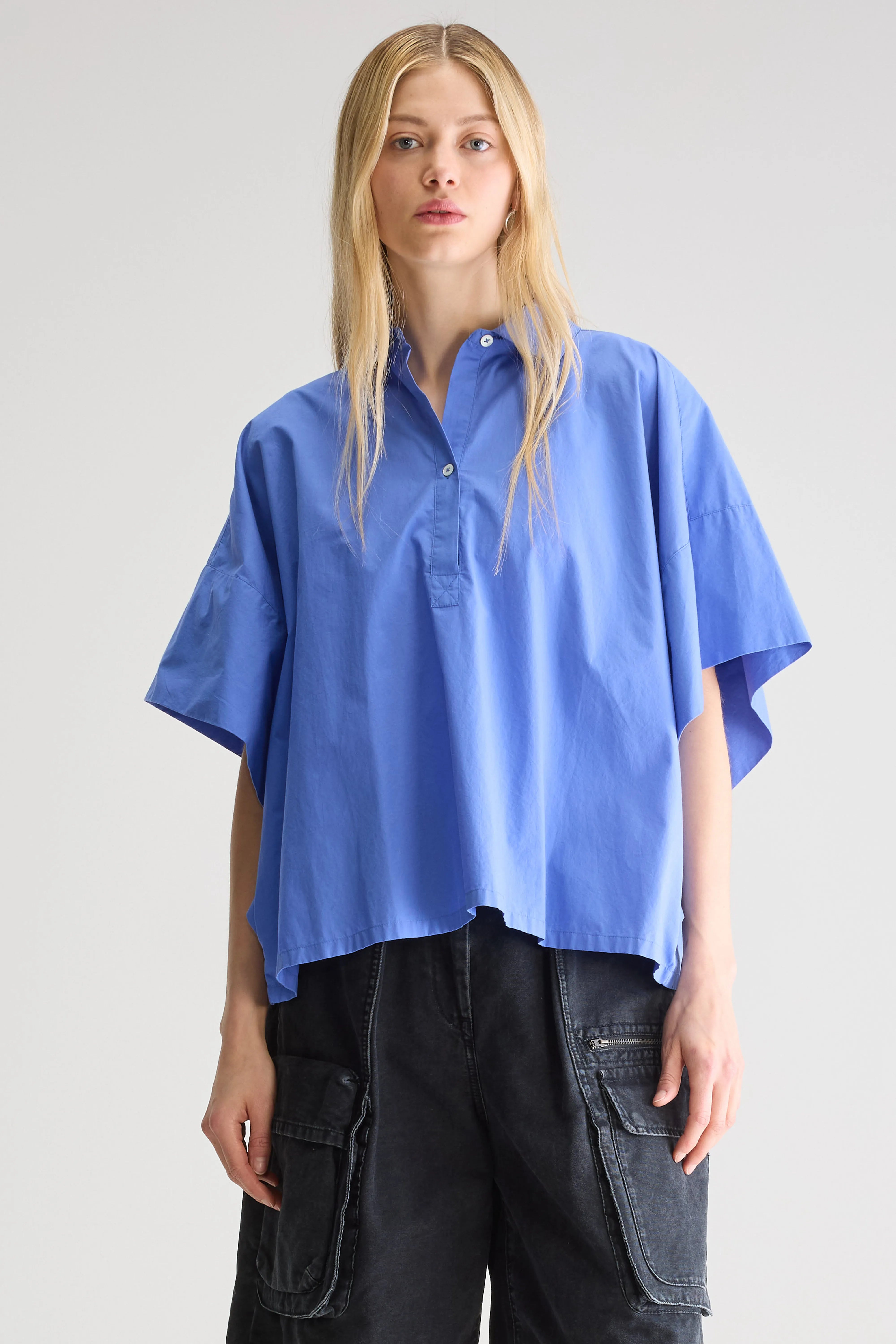 Cairn Short-sleeve Shirt - Iris bloom For Women | Bellerose