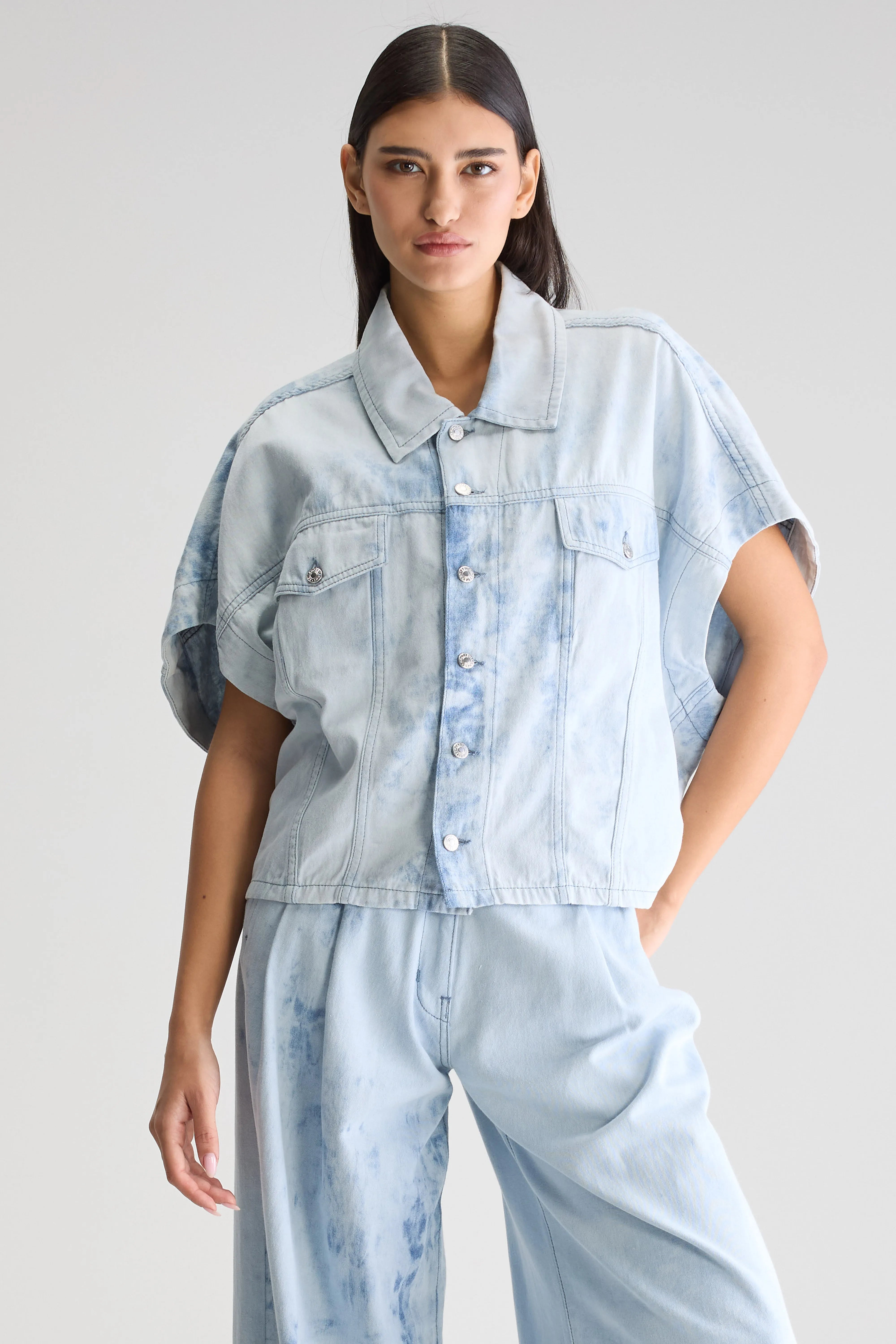 Payton Mouwloos Overhemd - Shaded blue Voor Dames | Bellerose