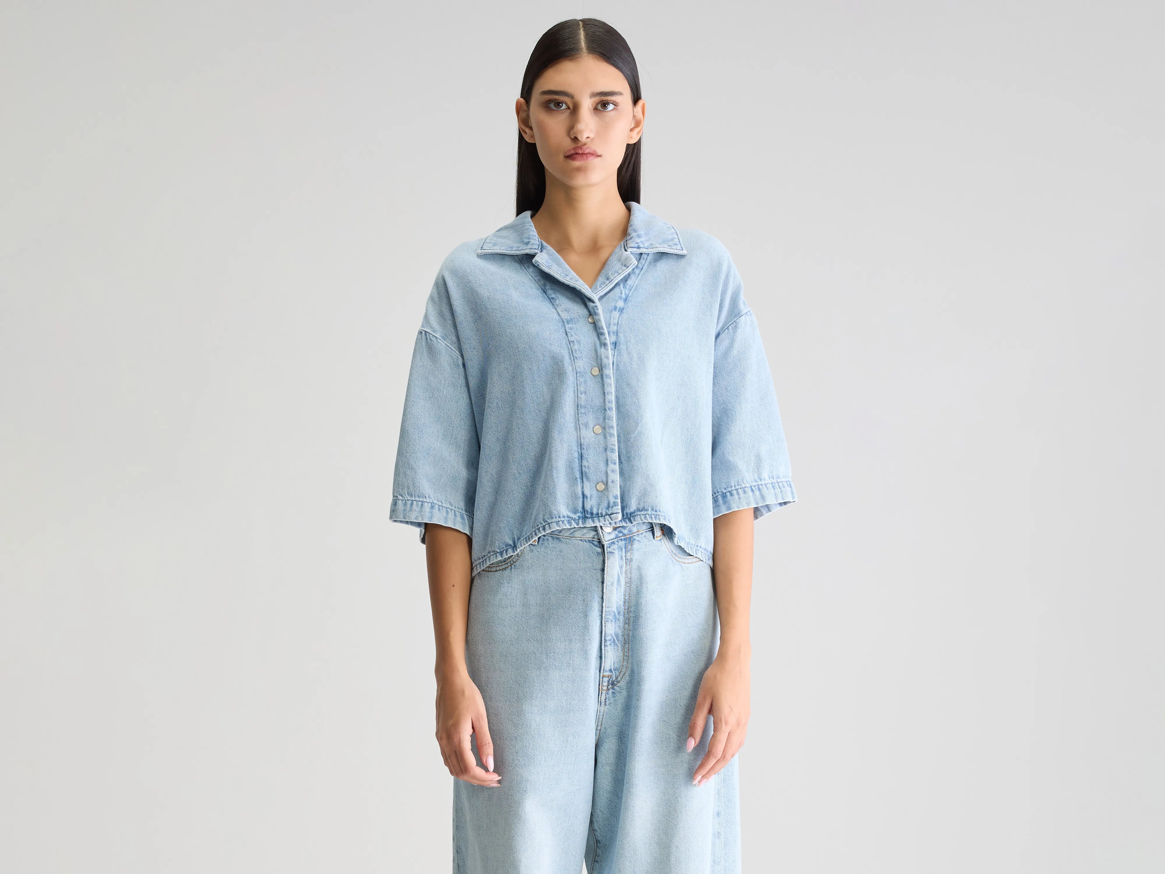 Chemise en denim Pool (251 / W / LT BLUE BLEACH)