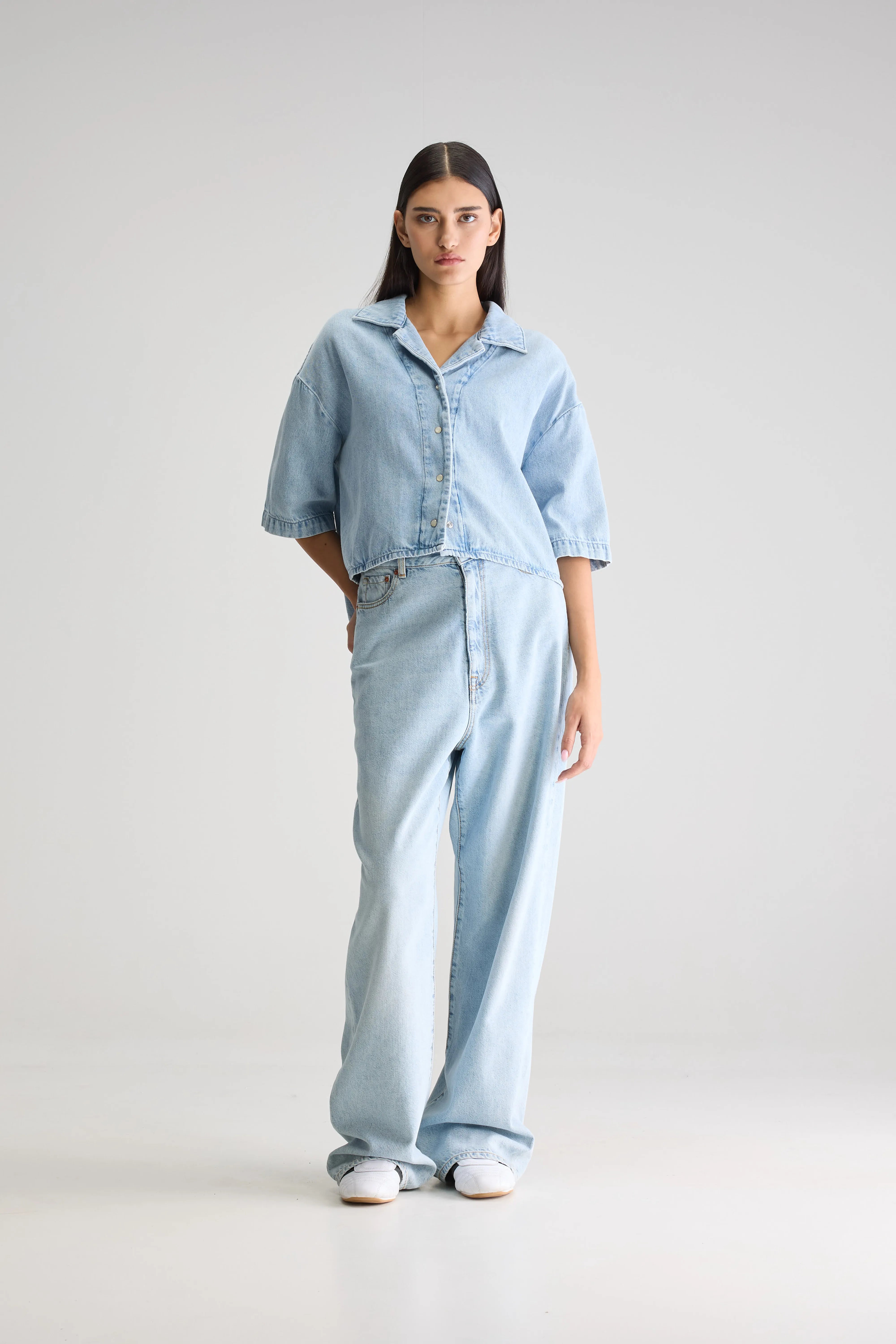 Pool Denim Shirt - Lt blue bleach For Women | Bellerose