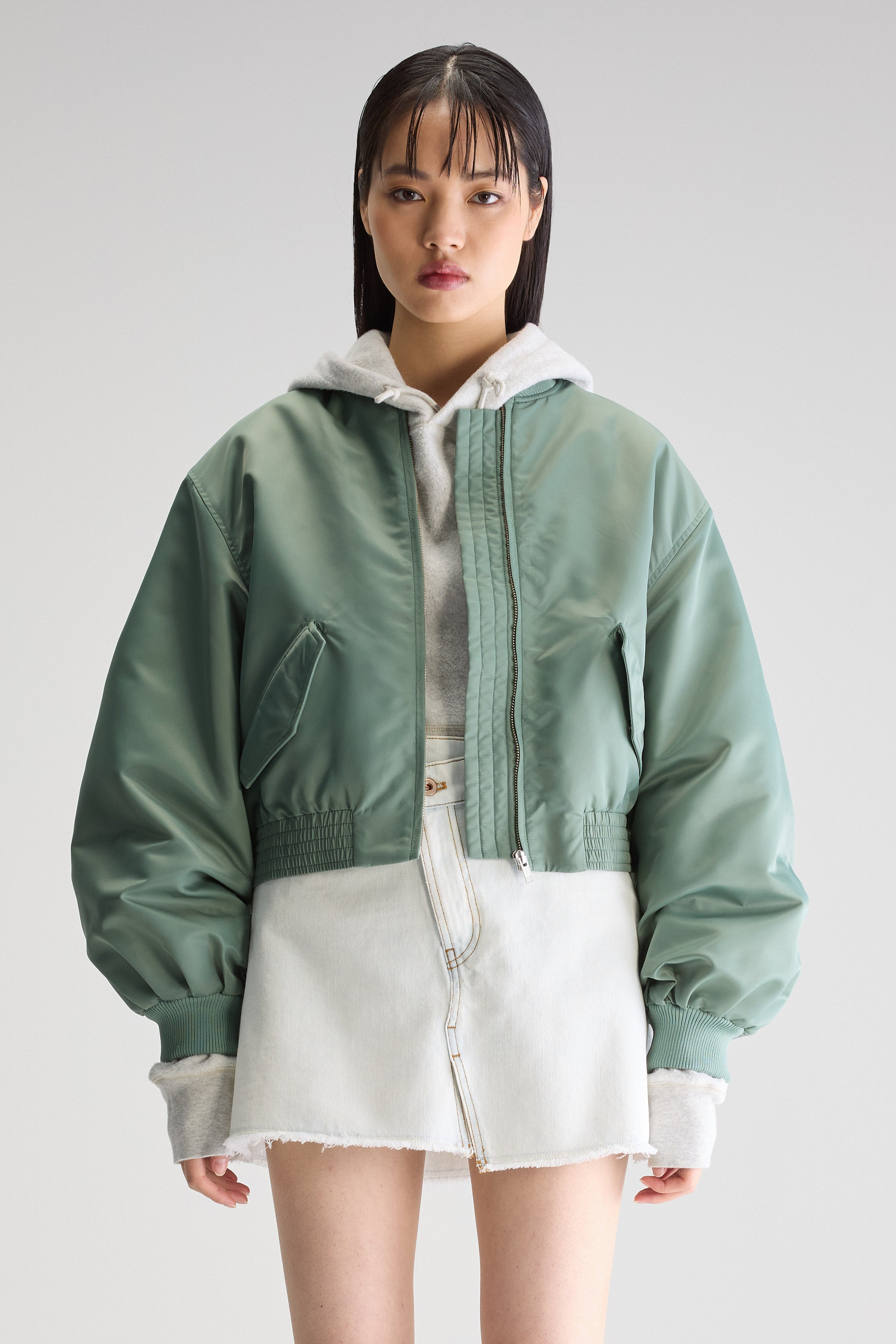 Hiko bomber jacket (251 / W / EUCALYPTUS)