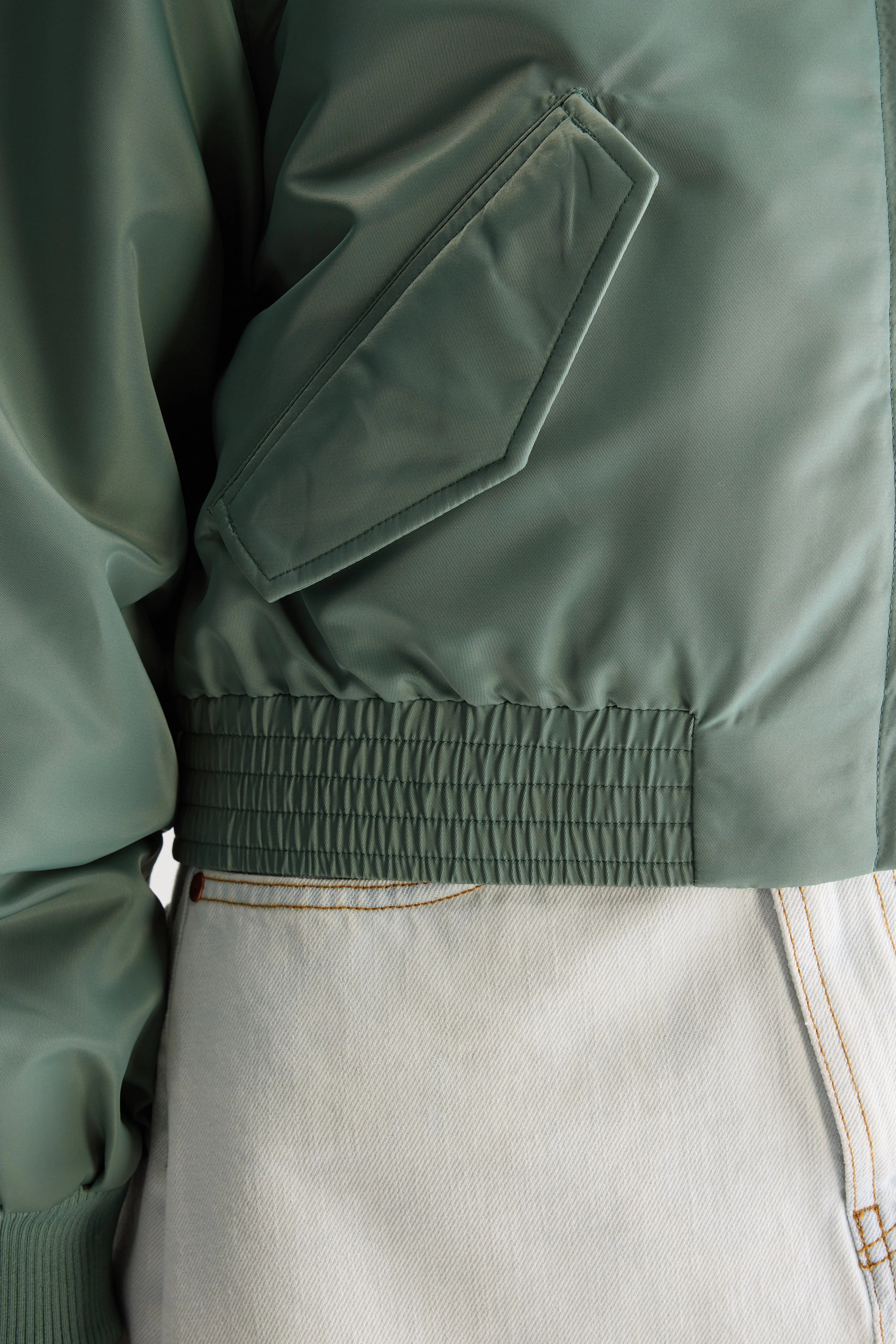 Hiko Bomber Jacket - Eucalyptus For Women | Bellerose