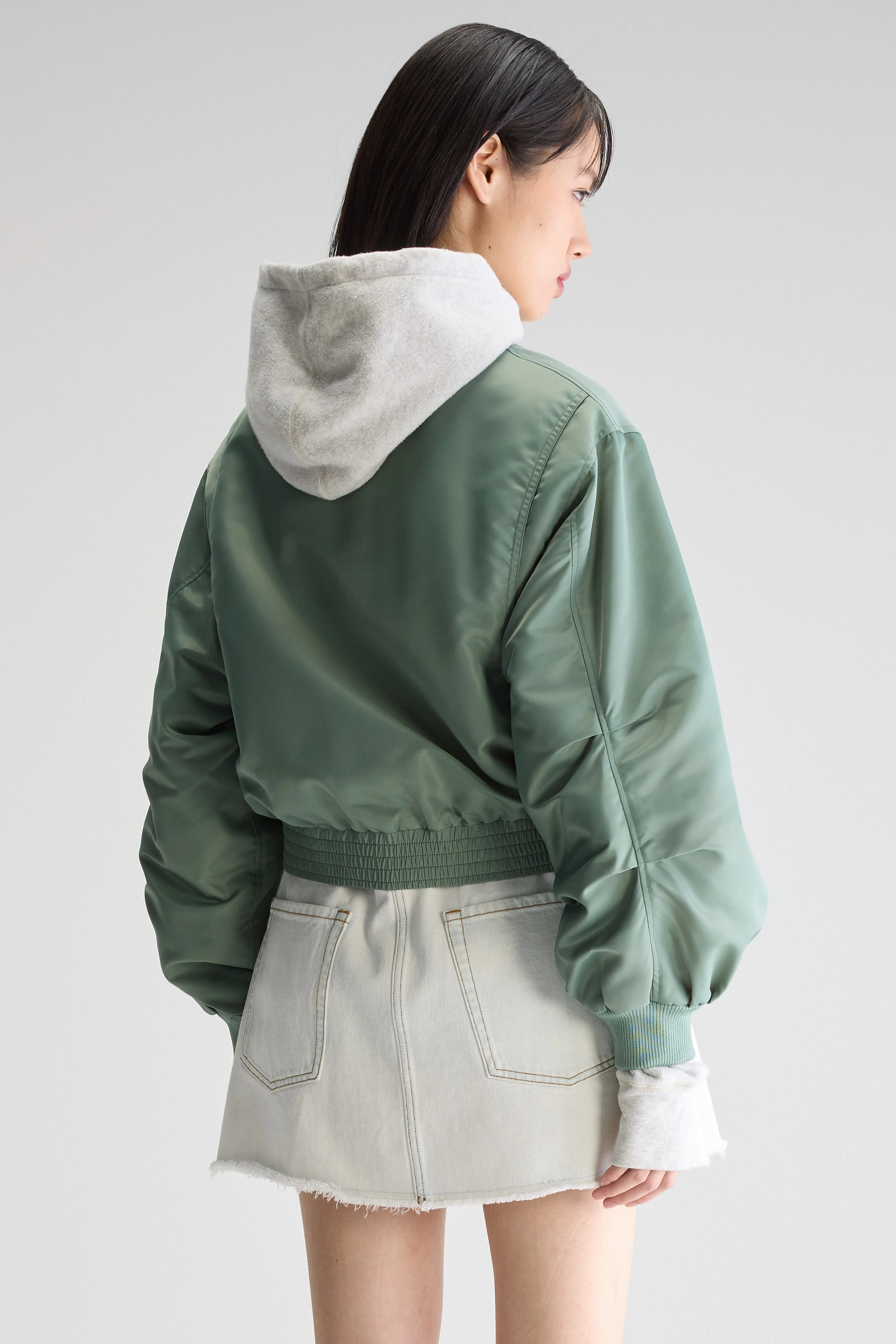 Hiko Bomber Jacket - Eucalyptus For Women | Bellerose