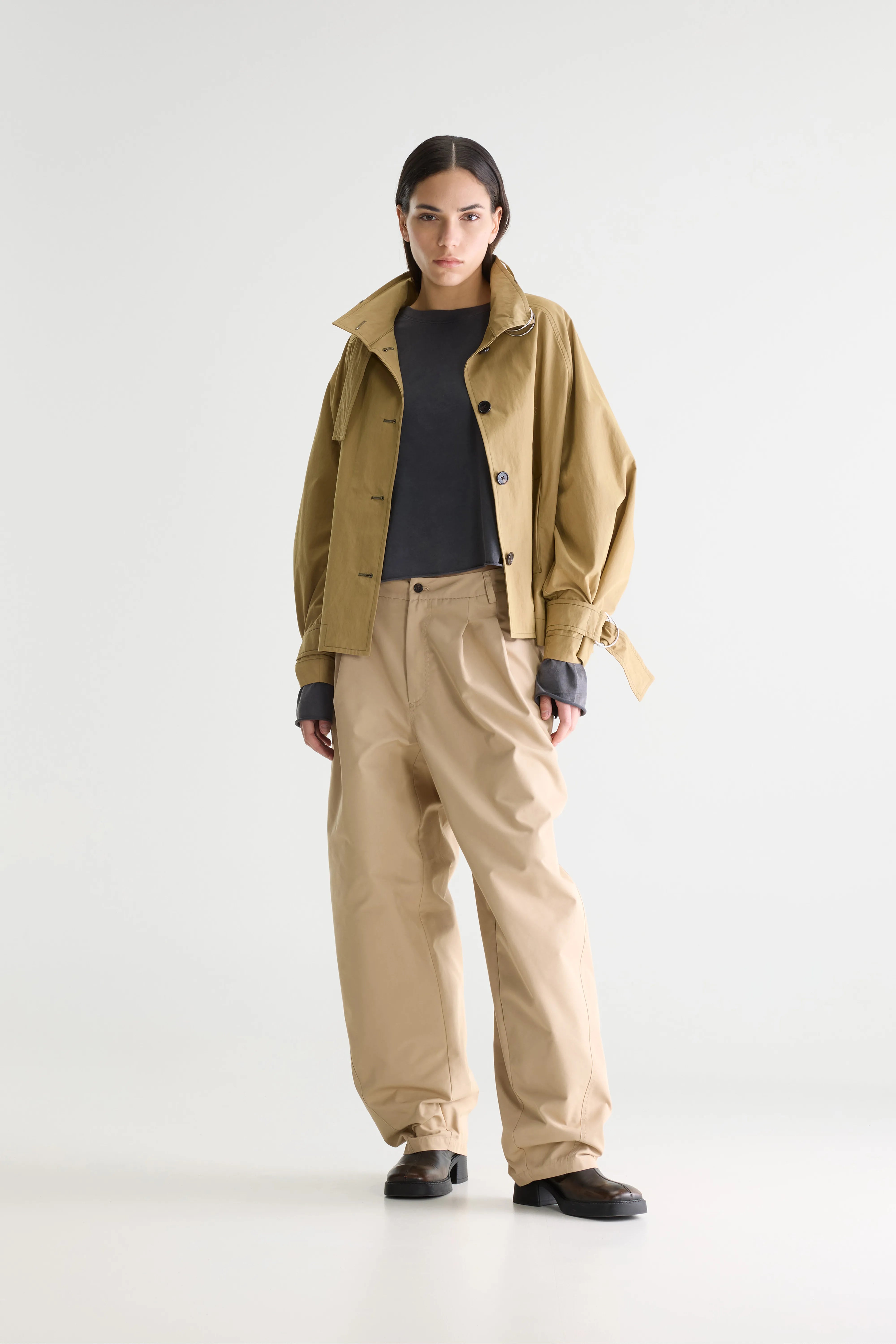 Hubble Korte Trenchcoat - Soil Voor Dames | Bellerose