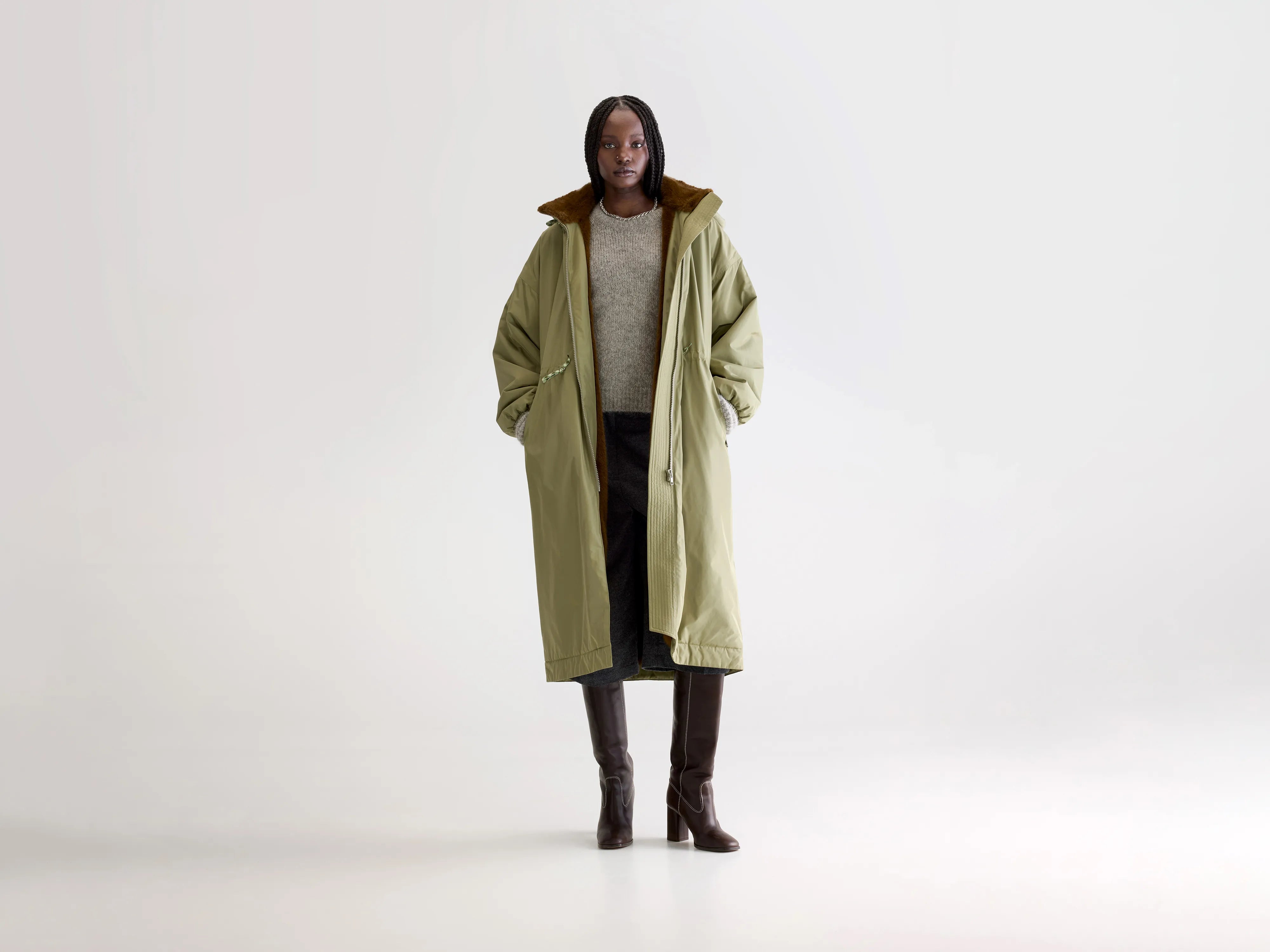 Hosfo hooded coat (252 / W / JEEP)