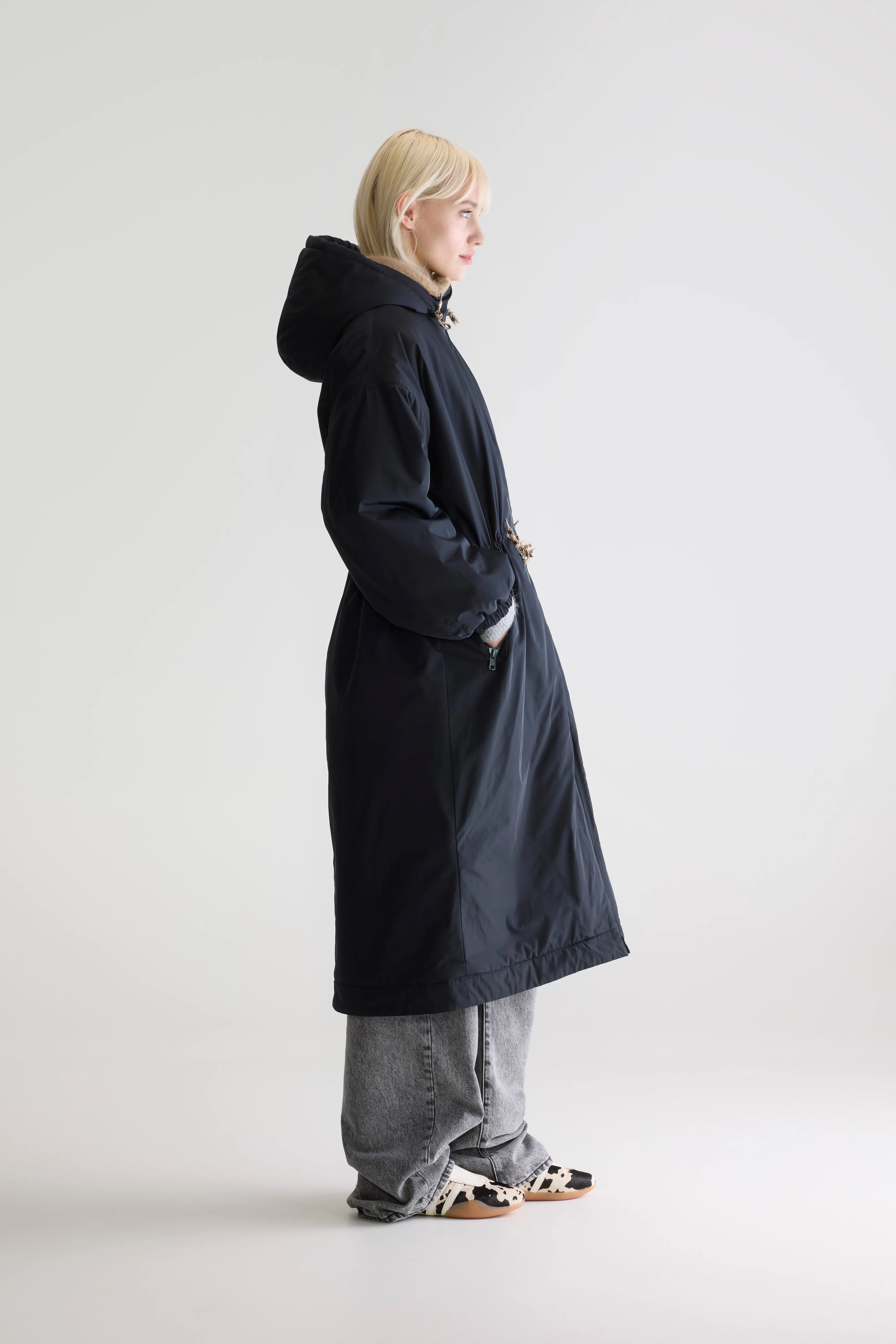 Hosfo hooded coat (252 / W / NAVY)