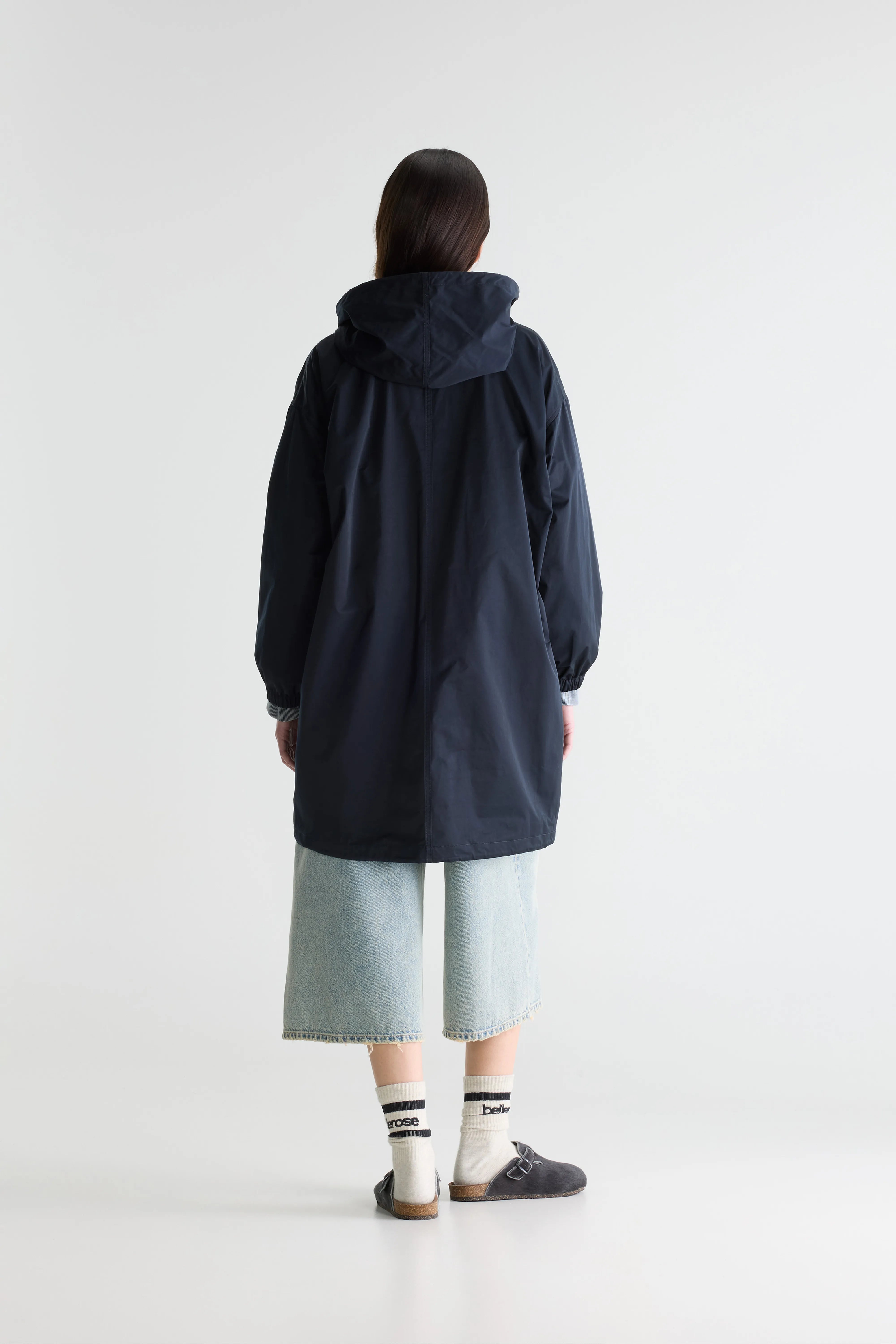 Laos Dark Blue Hooded Parka - Navy For Women | Bellerose
