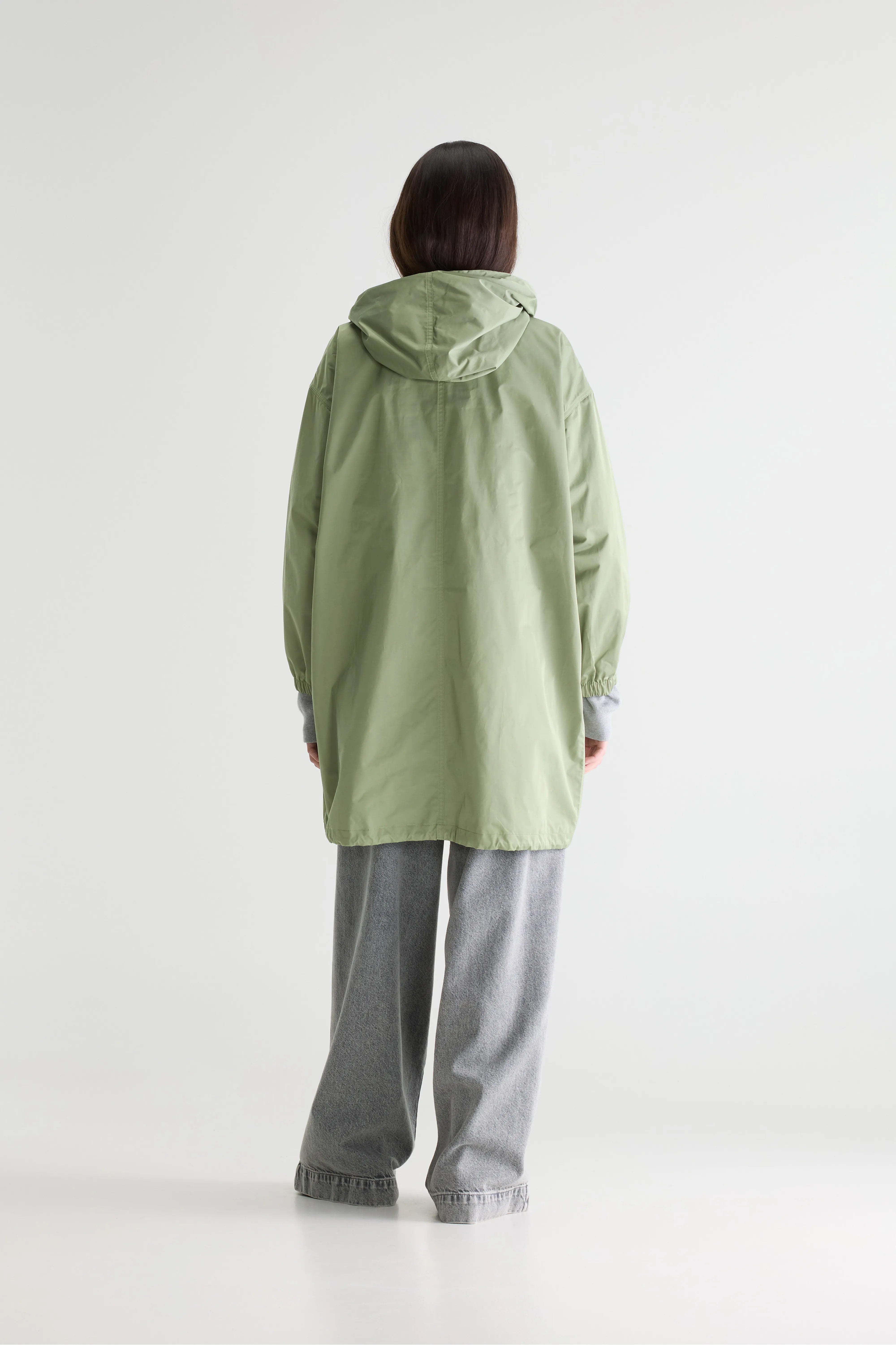Laos Light Green Hooded Parka - Thym For Women | Bellerose