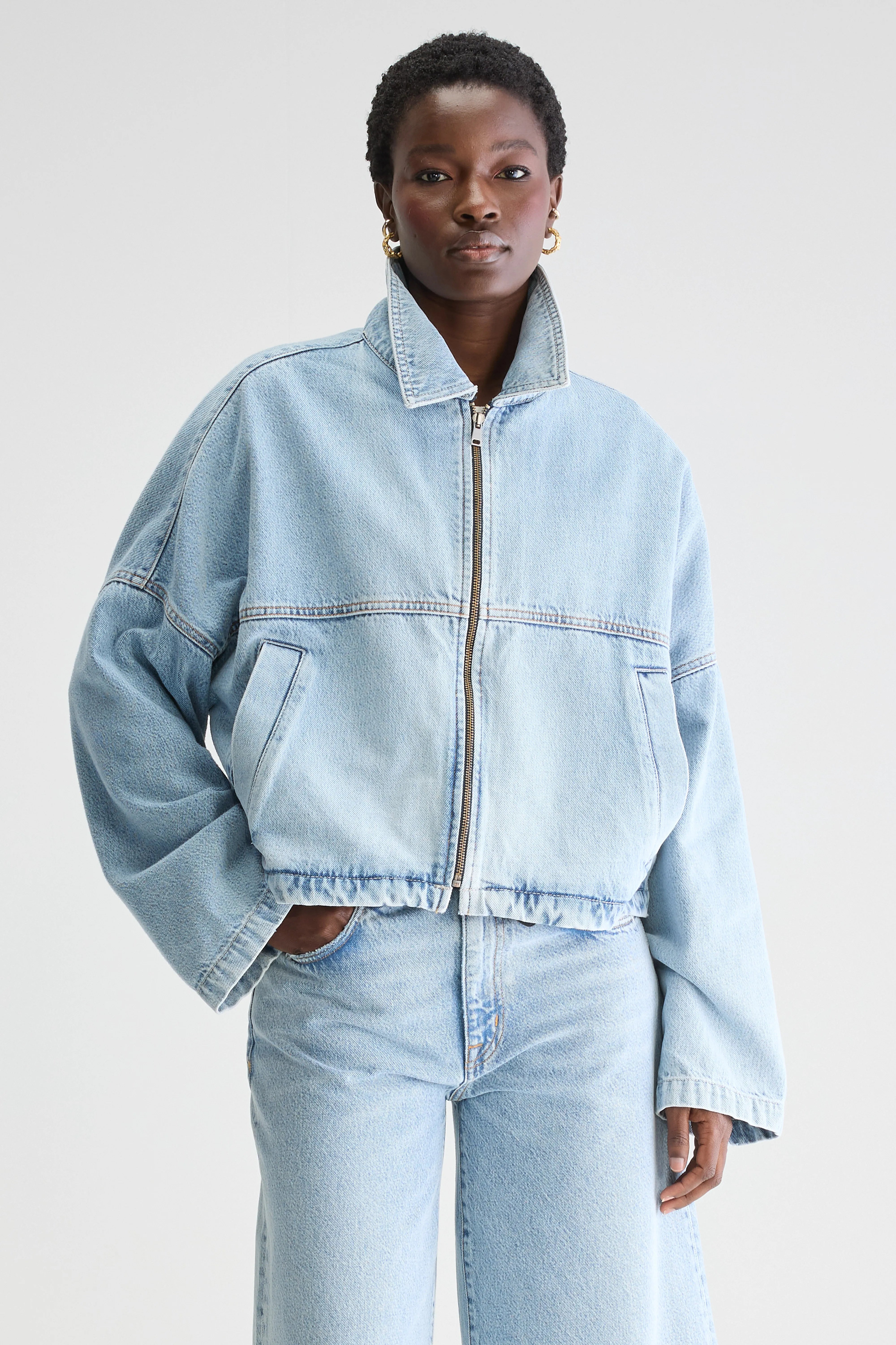 Veste Gayle - Lt blue bleach Pour Femme | Bellerose