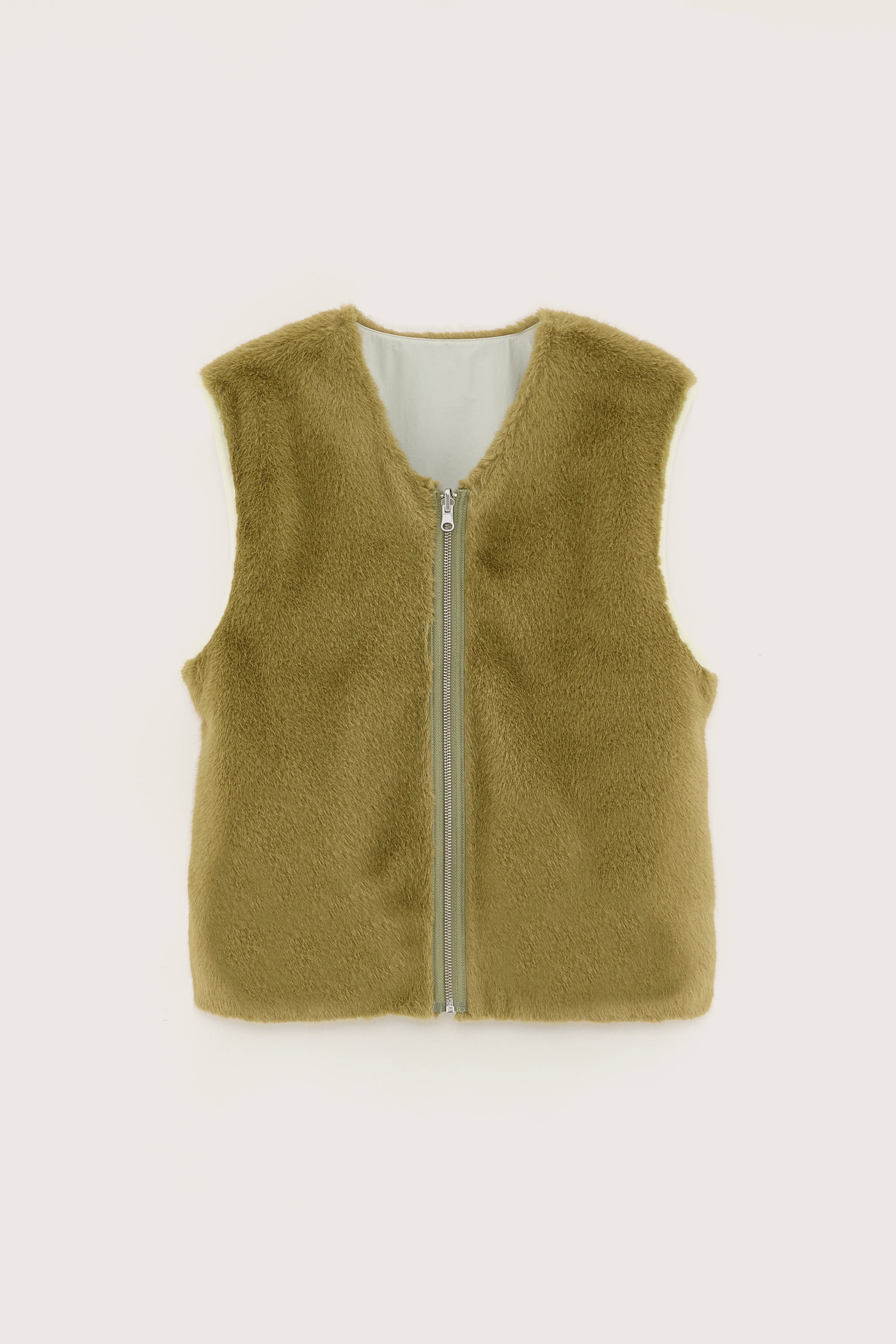 Hess sleeveless jacket (251 / W / DESERT SAGE)