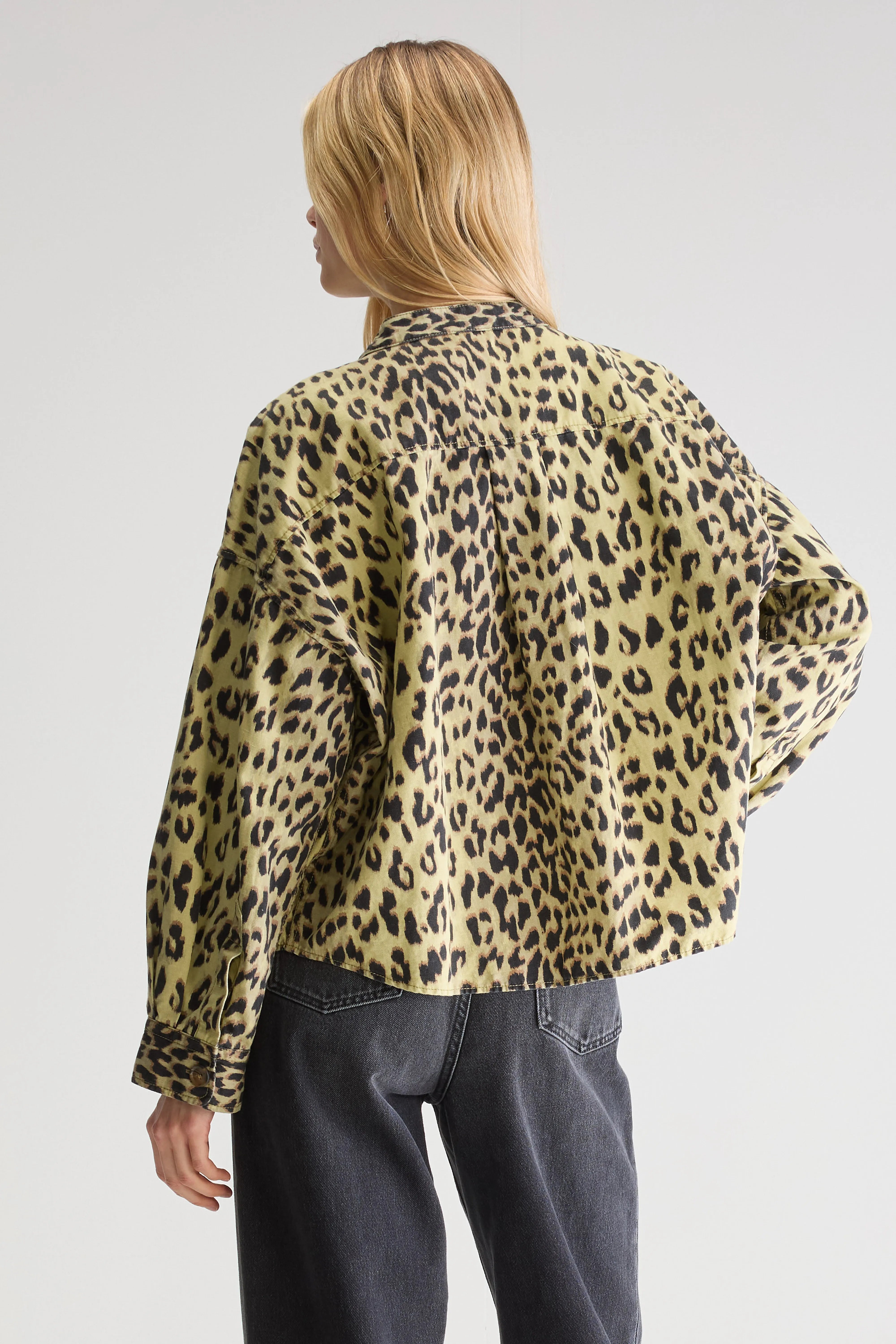 Willie Leopard-print Overshirt - Black beauty / Seed For Women | Bellerose