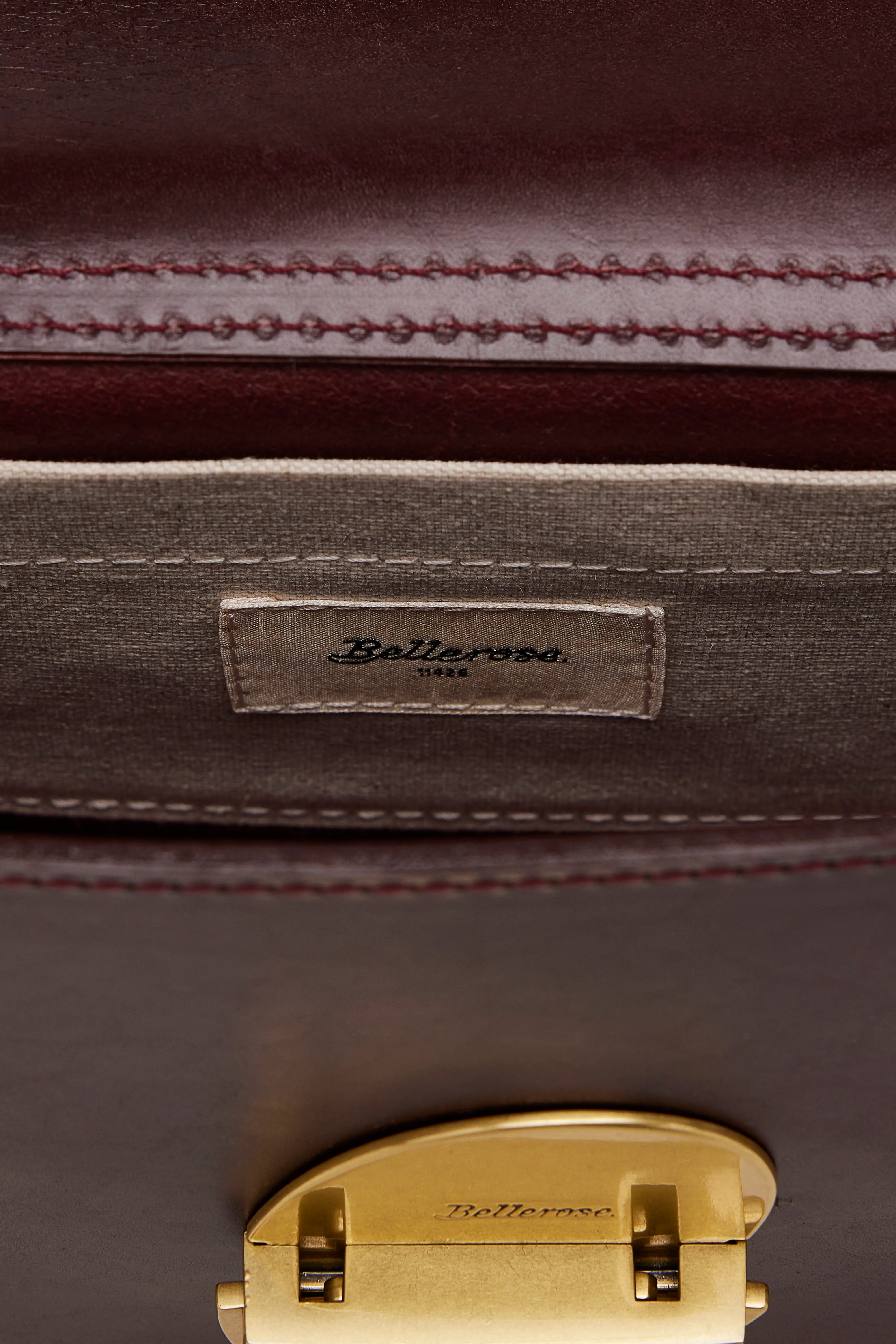 Sicoco Crossbody Bag - Bordeaux / Old brass For Women | Bellerose