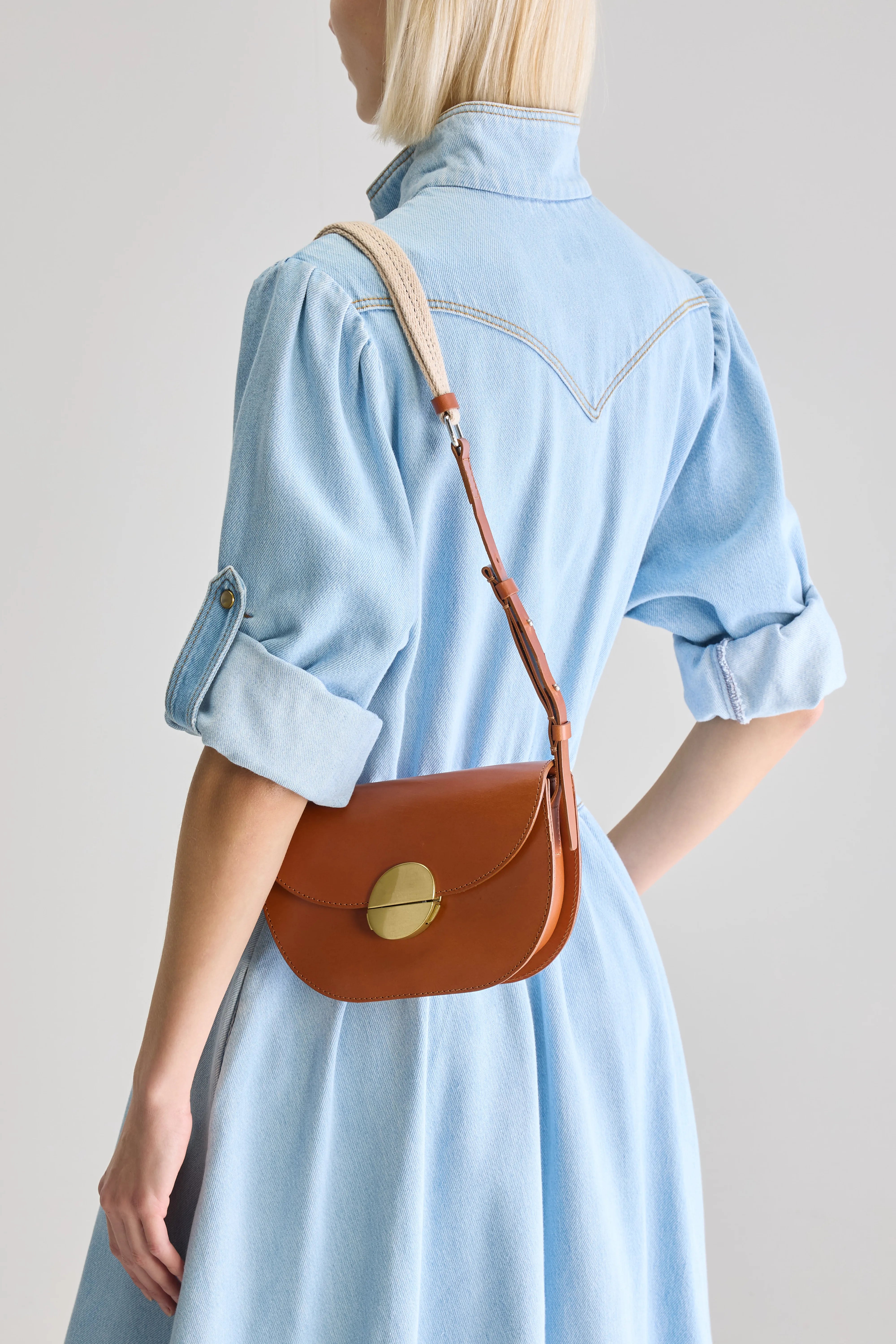 Sicoco Crossbody Tas - Cognac / Old brass Voor Dames | Bellerose