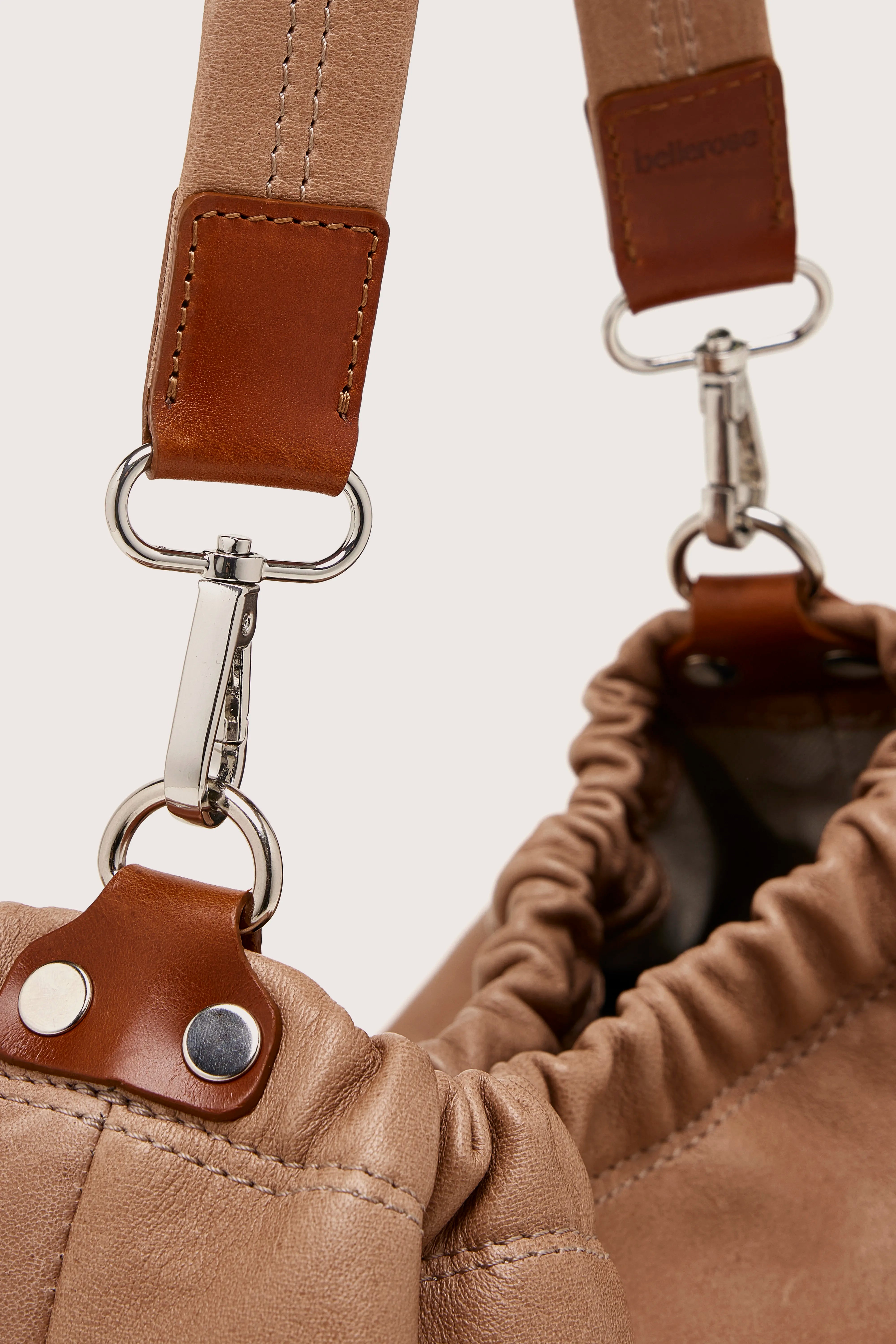 Soblan Leather Bag - Ambre For Women | Bellerose