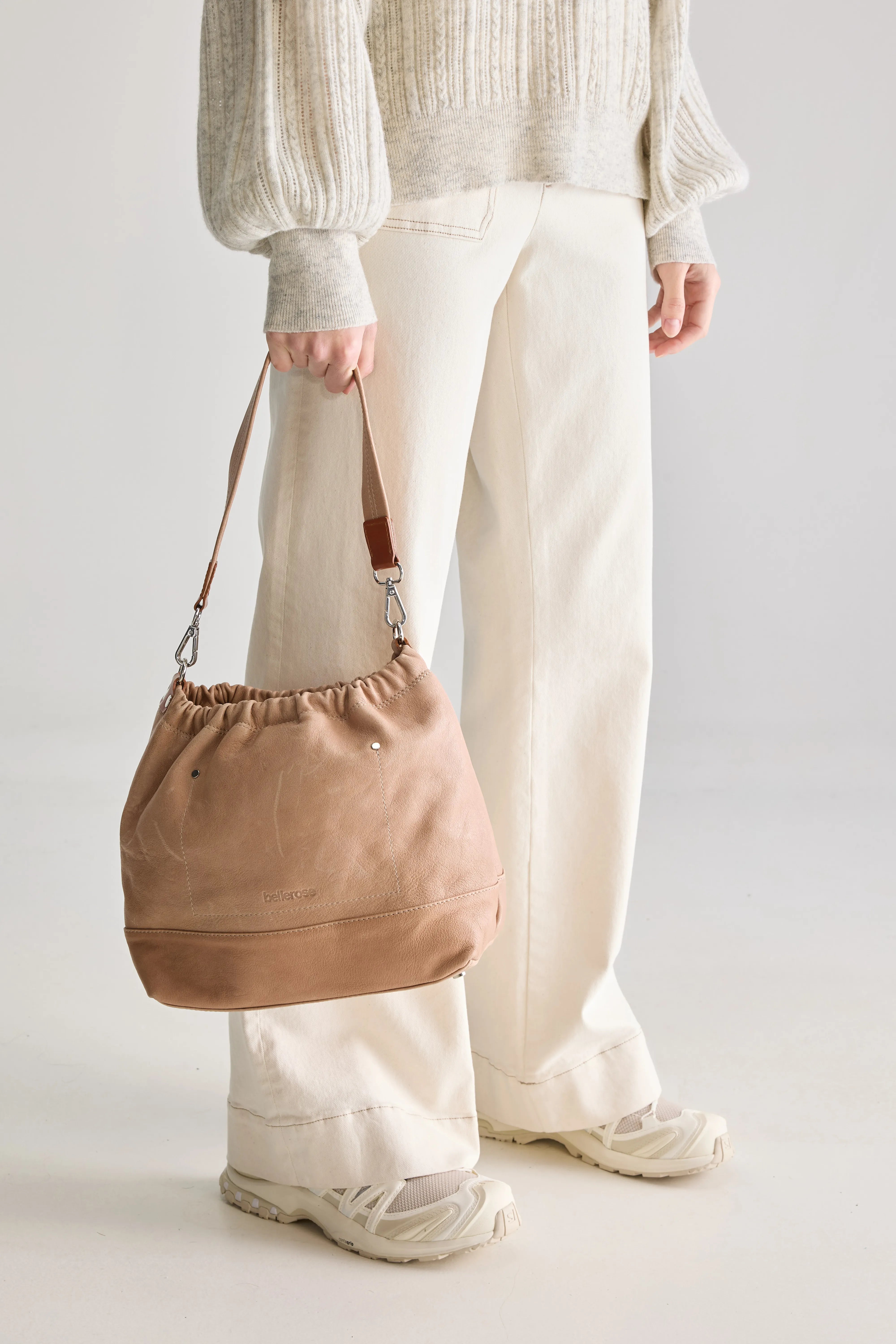 Soblan Leather Bag - Ambre For Women | Bellerose