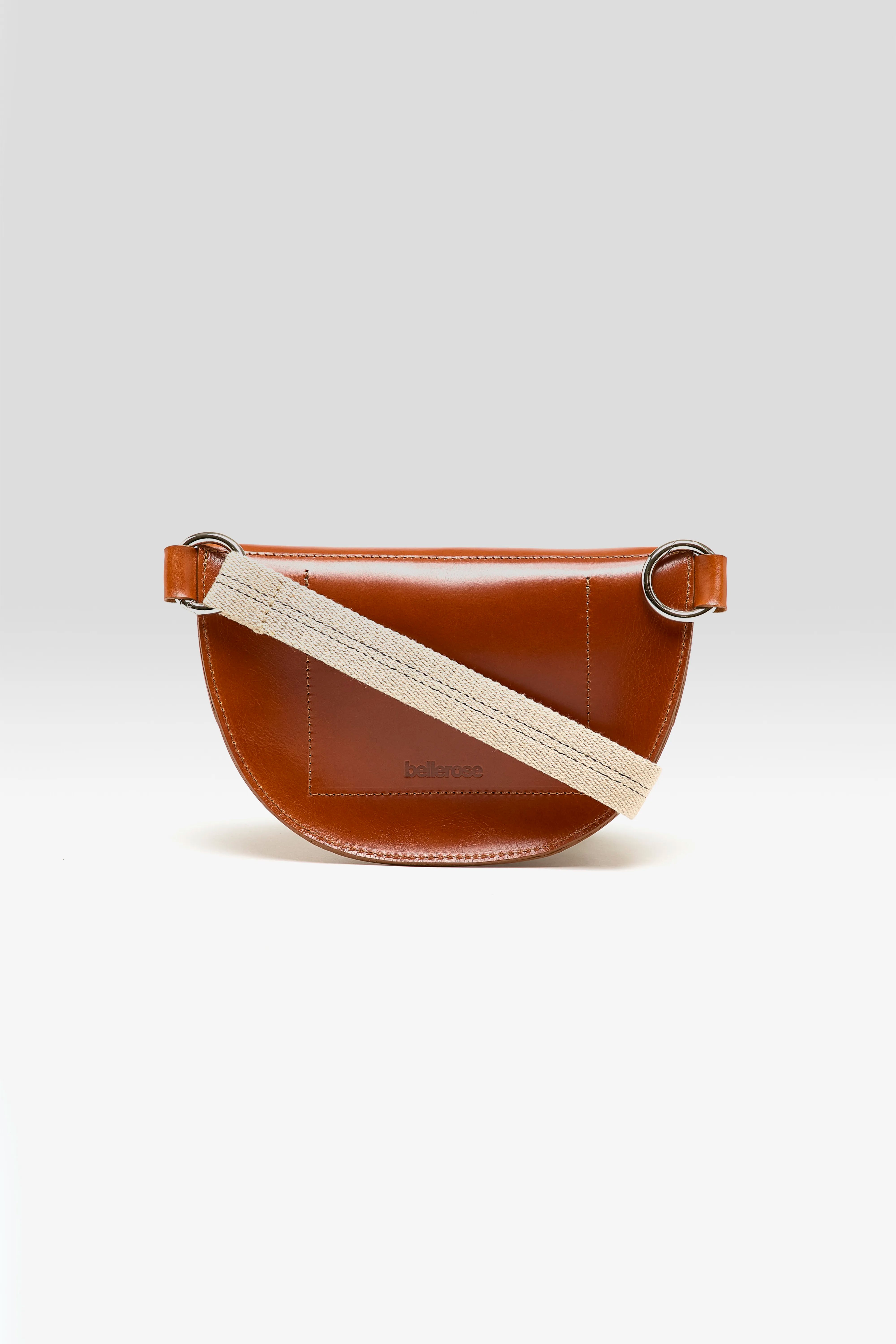 Sac banane en cuir cognac Rosie (252 / W / COGNAC)