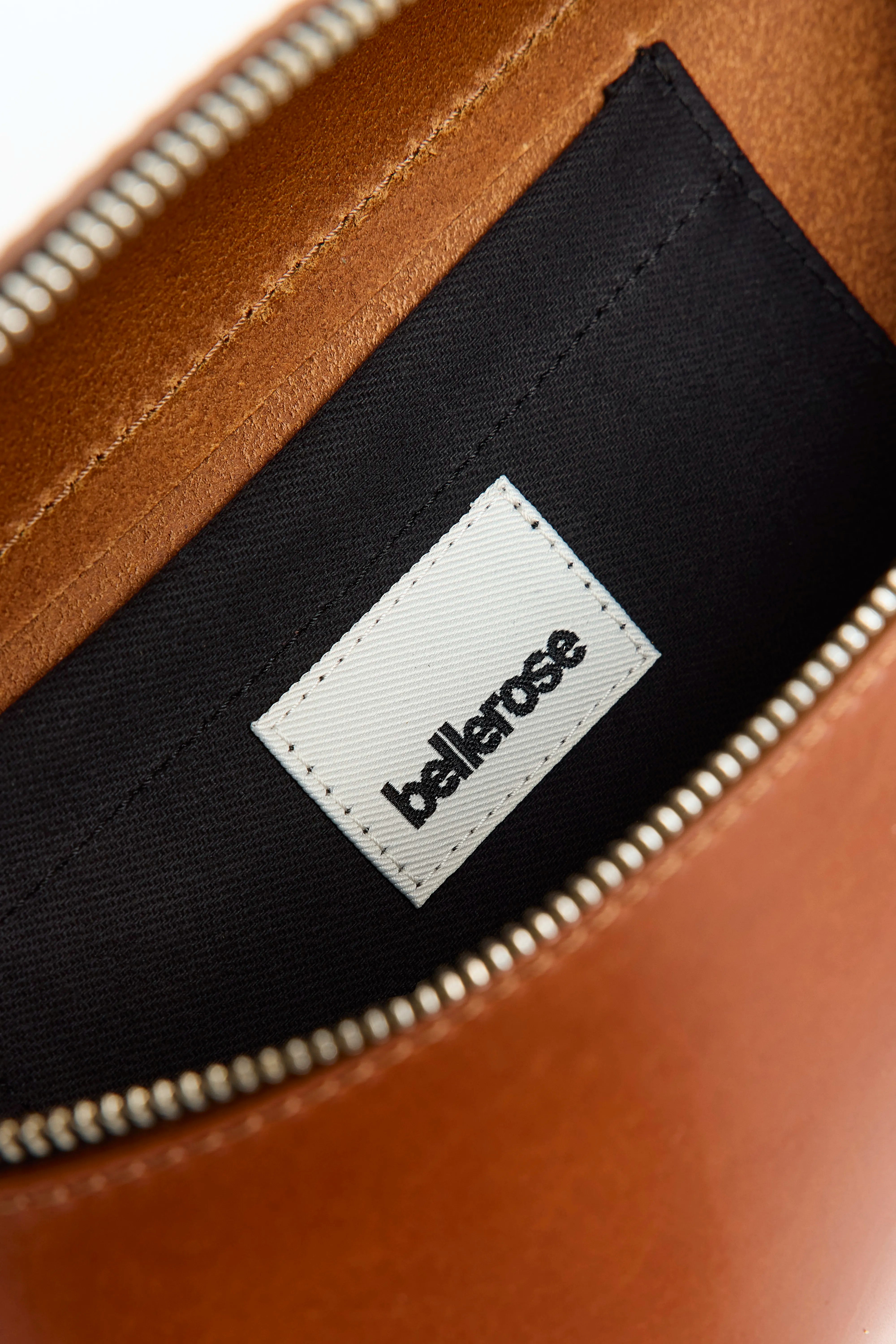 Sac banane en cuir cognac Rosie (252 / W / COGNAC)