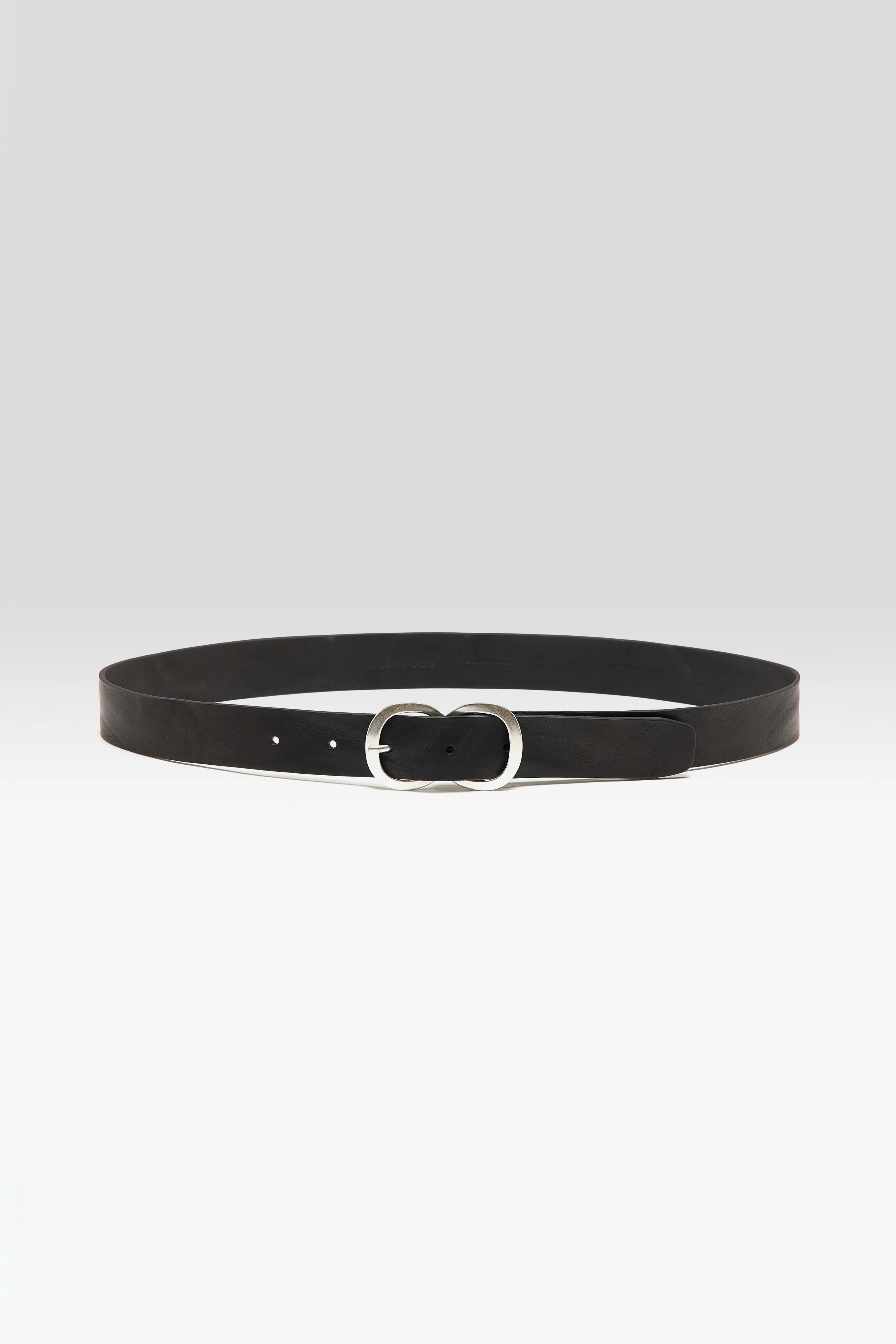 Ceinture En Cuir Sabas - Black Pour Femme | Bellerose