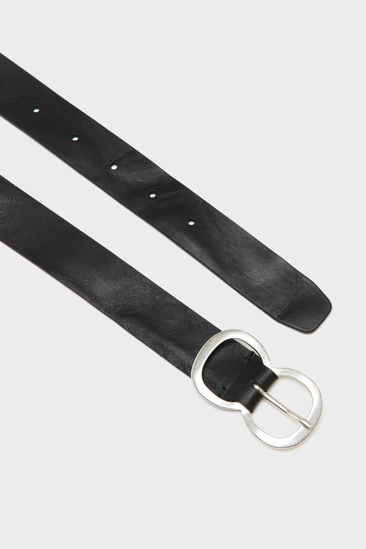 Ceinture En Cuir Noir Sabas - Black Pour Femme | Bellerose