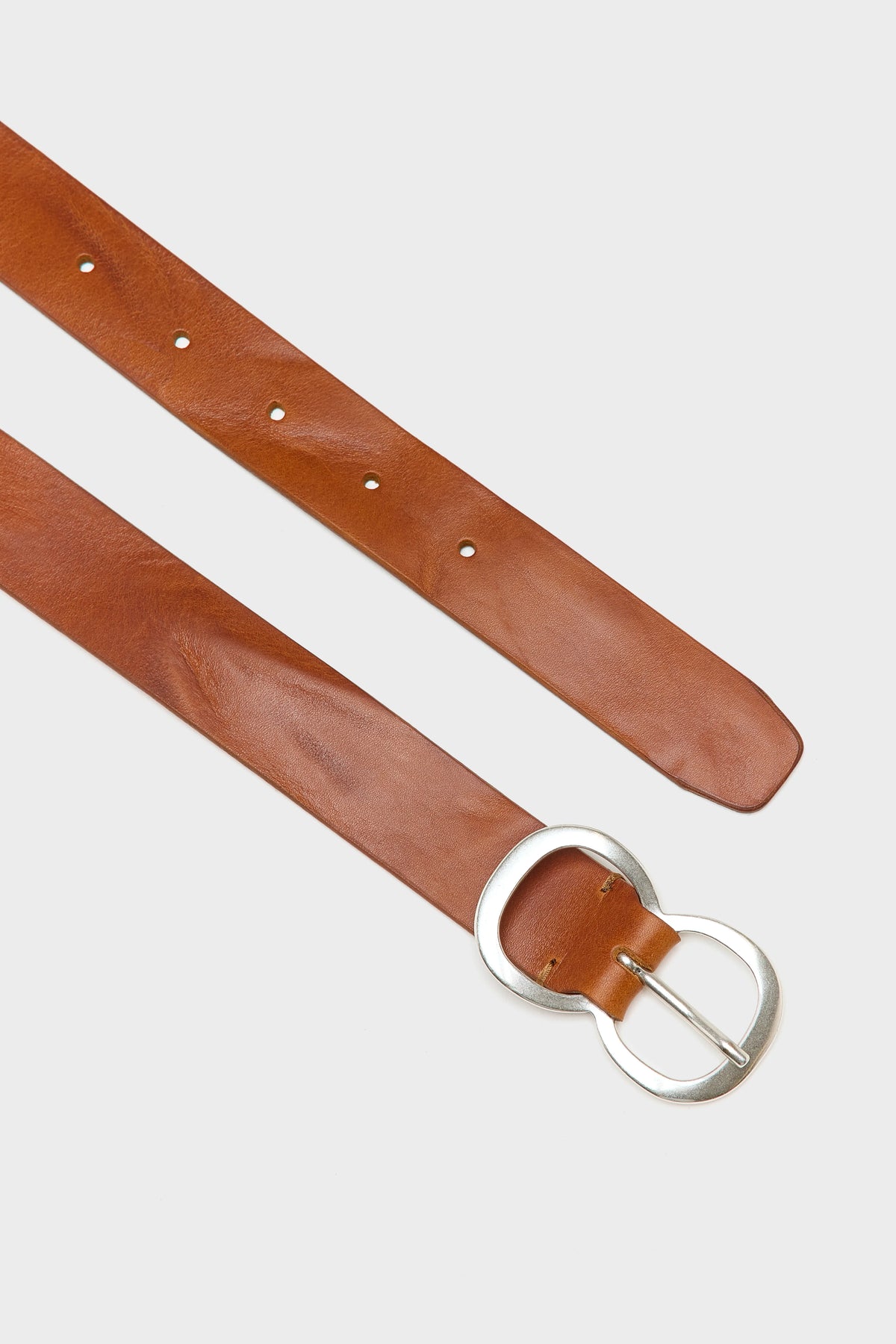 Sabas Cognac Leather Belt - Cognac For Women | Bellerose