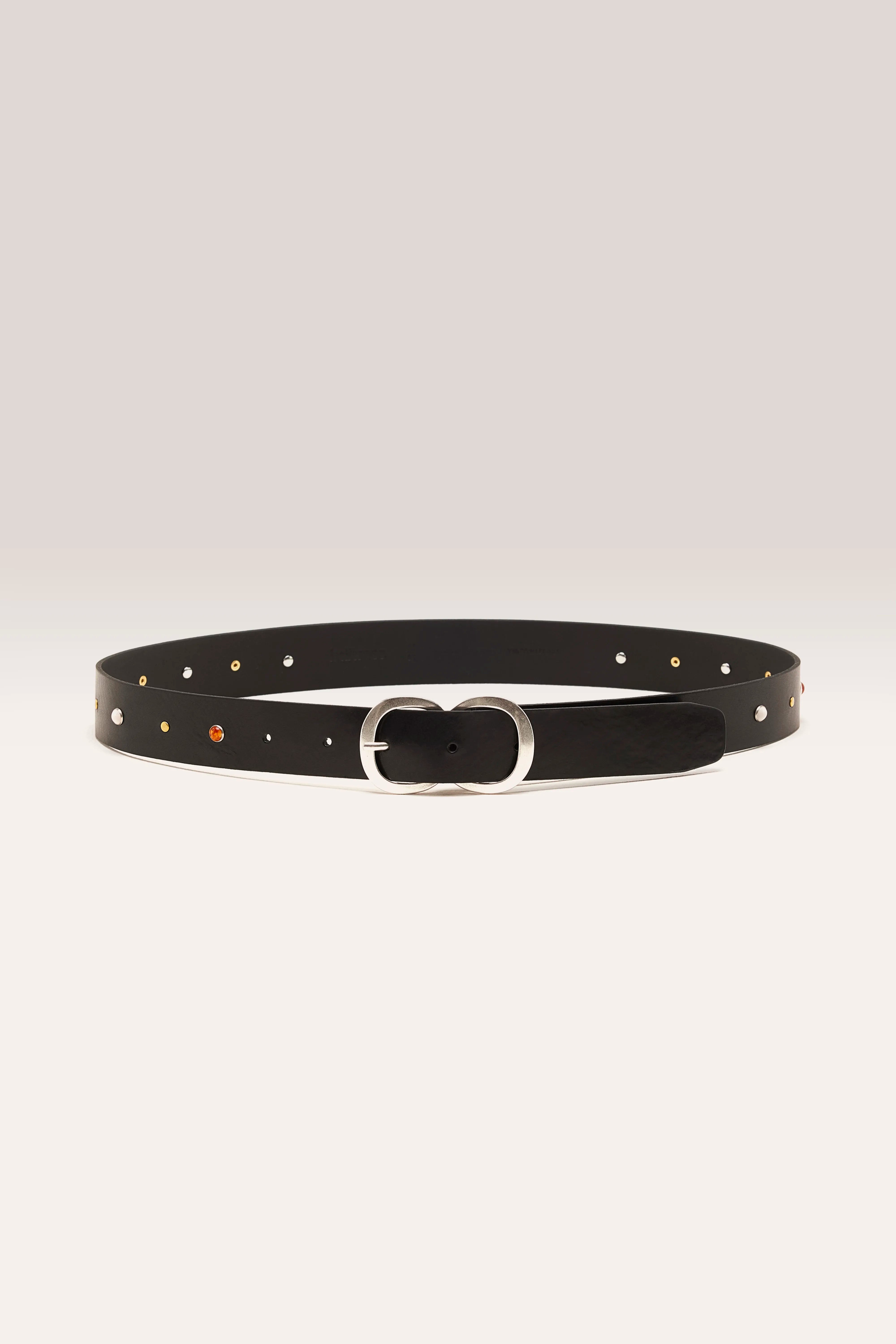 Sabas leren riem (251 / W / BLACK)