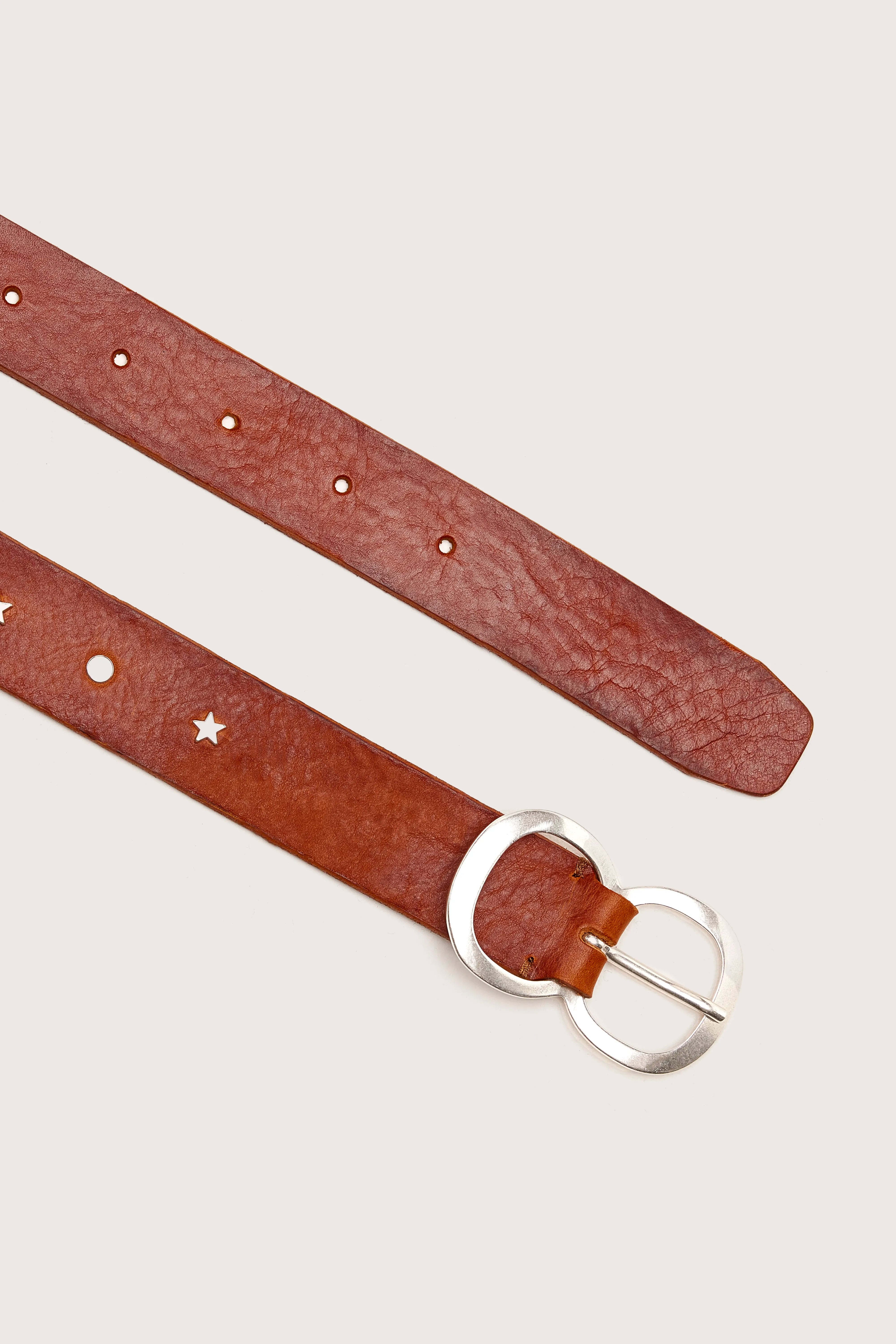 Sabas Leather Belt - Cognac For Women | Bellerose