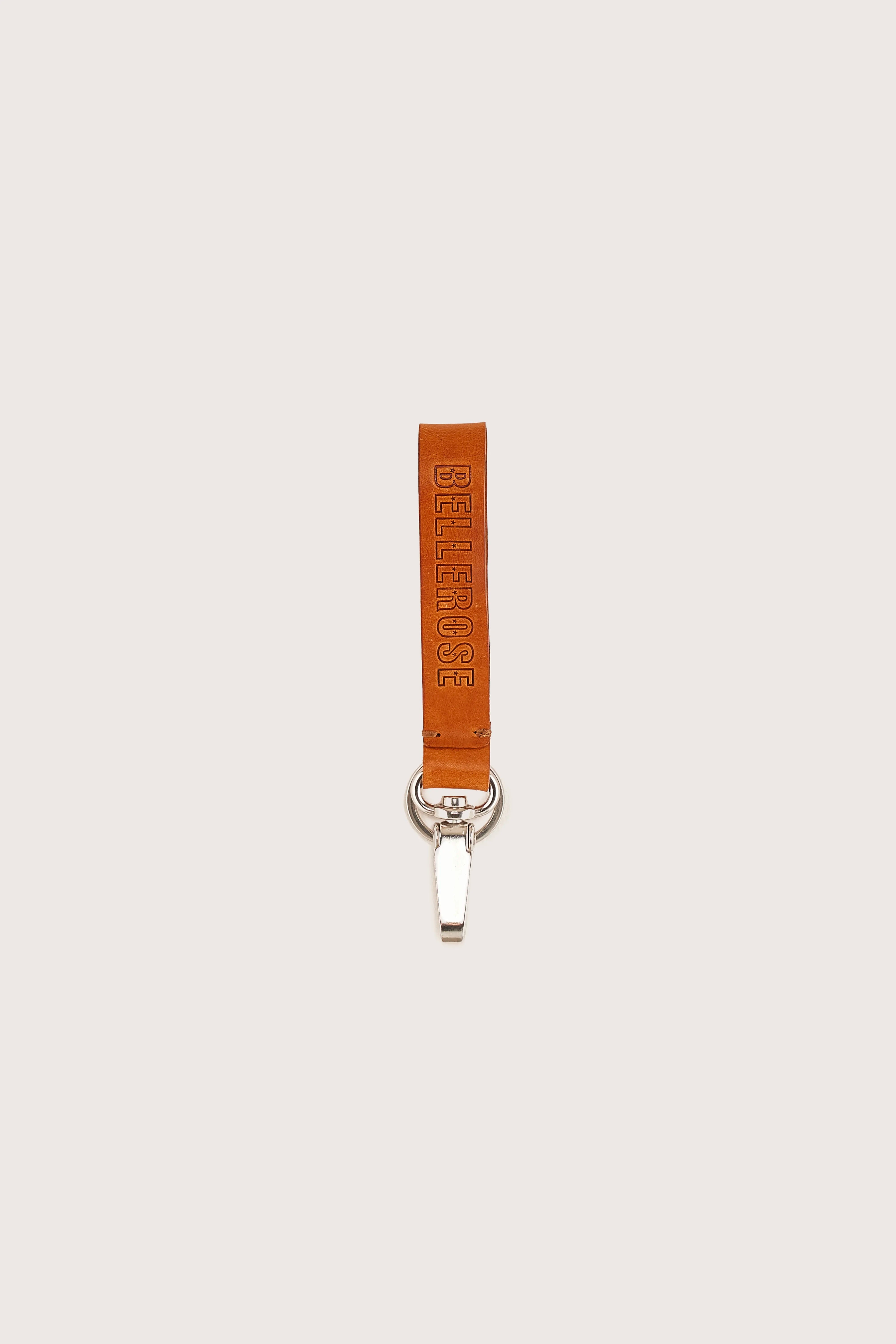 Porte-clés en cuir Saney (251 / W / COGNAC)