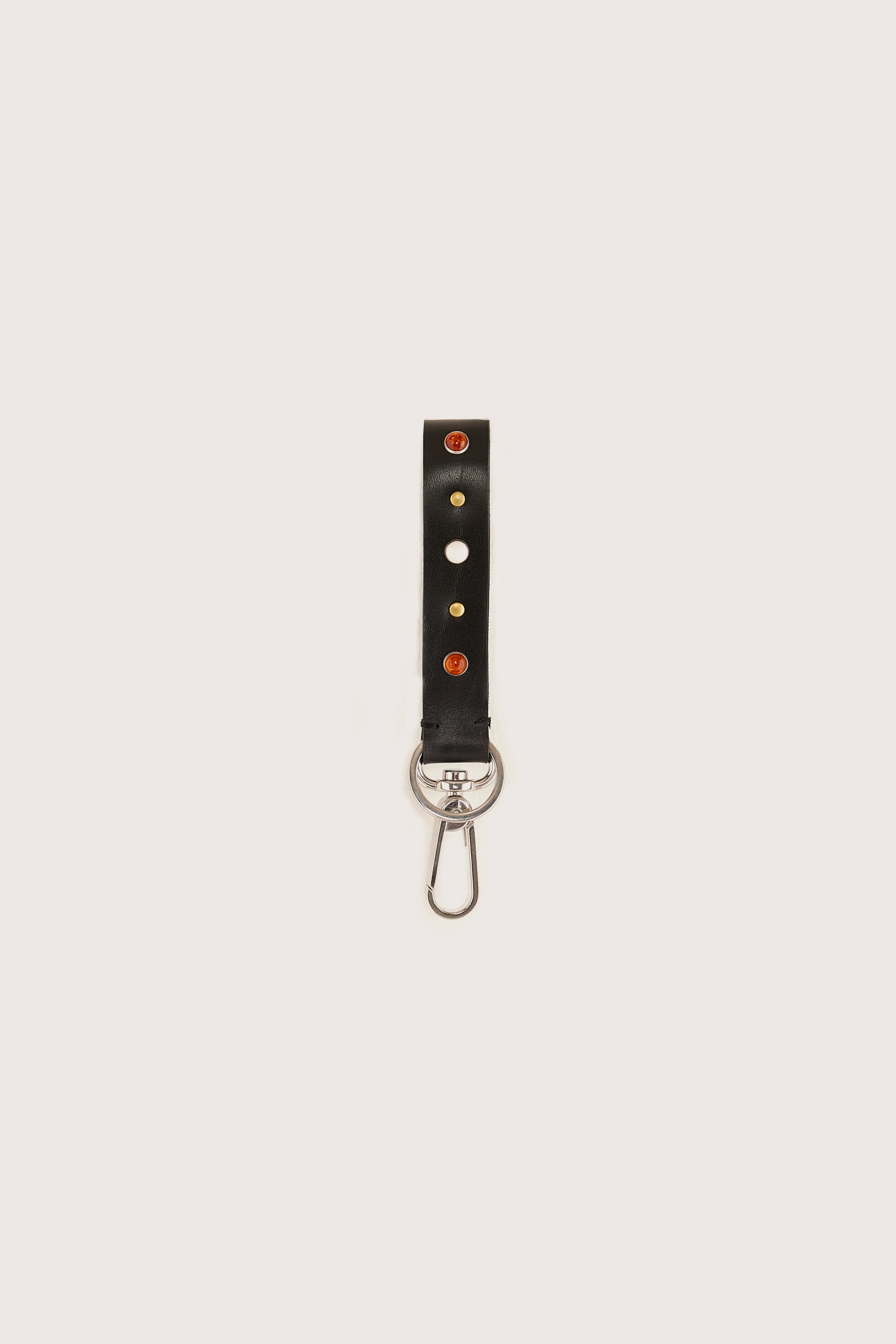 Saney Leather Keychain - Black For Women | Bellerose