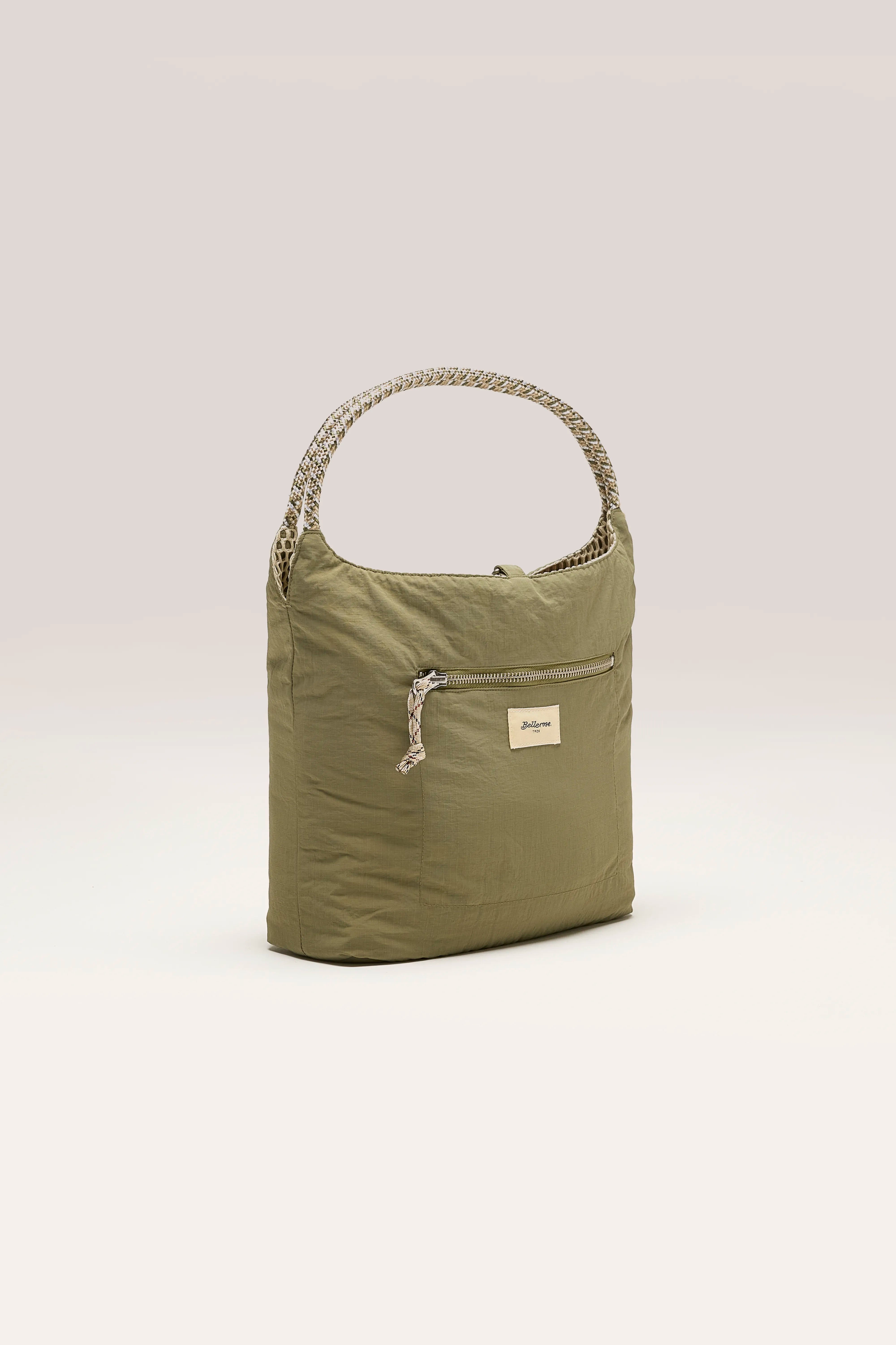 Helmin Shoulder Bag - Cement / White For Women | Bellerose