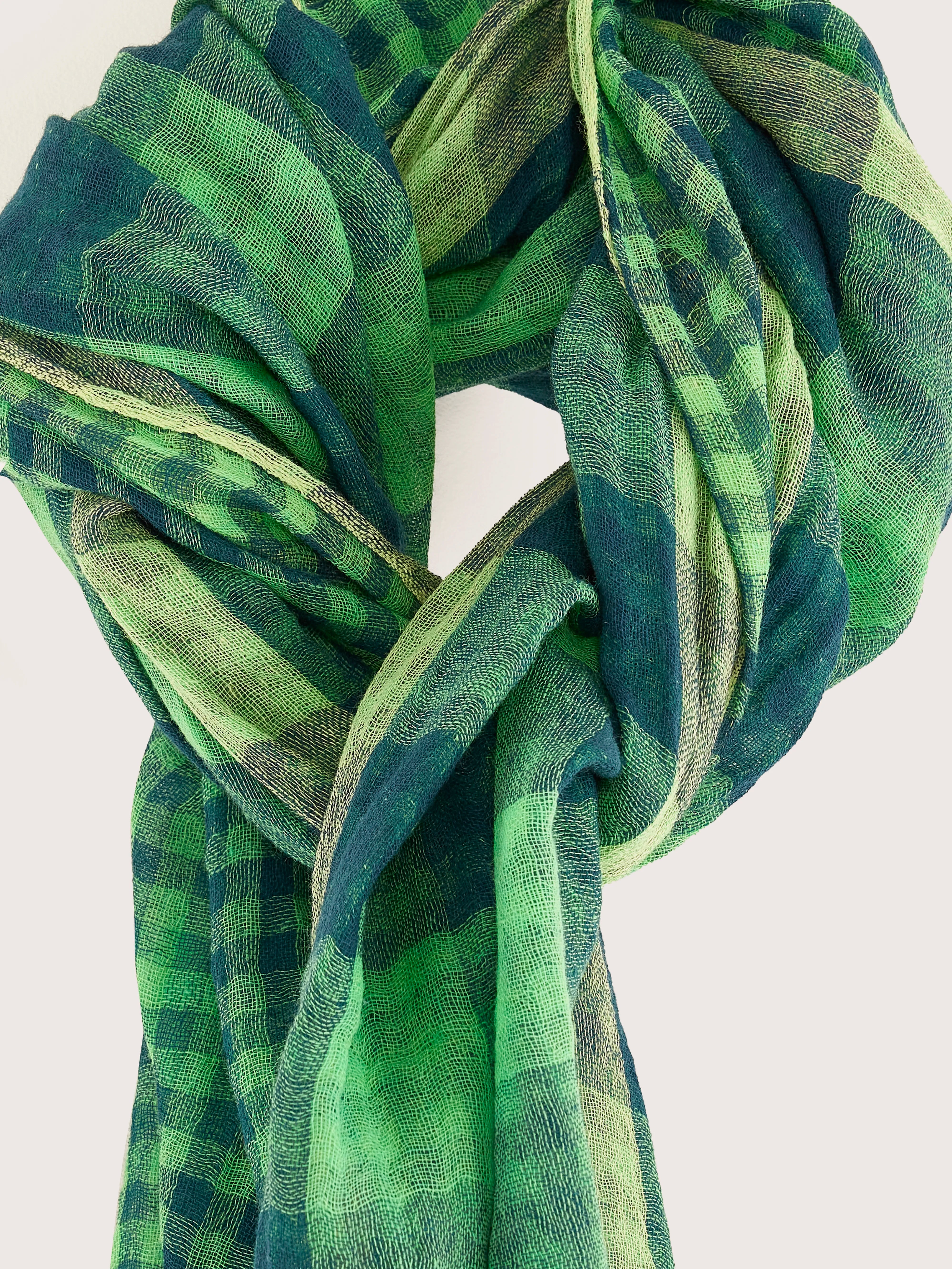 Servo Wooven Scarf - Honeydew / Prairie / Prussian For Women | Bellerose