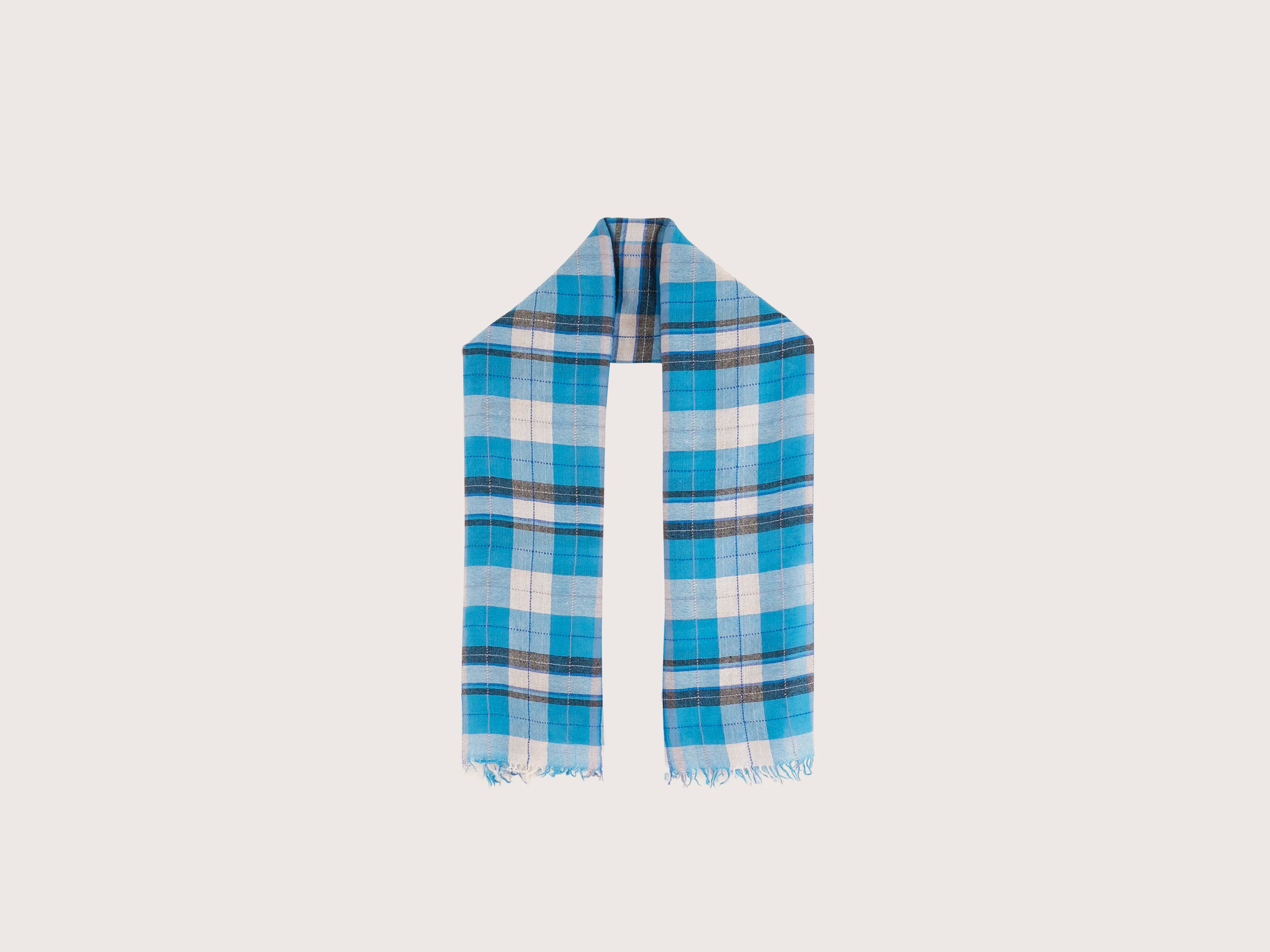 Soli wooven scarf (251 / W / CHECK A)