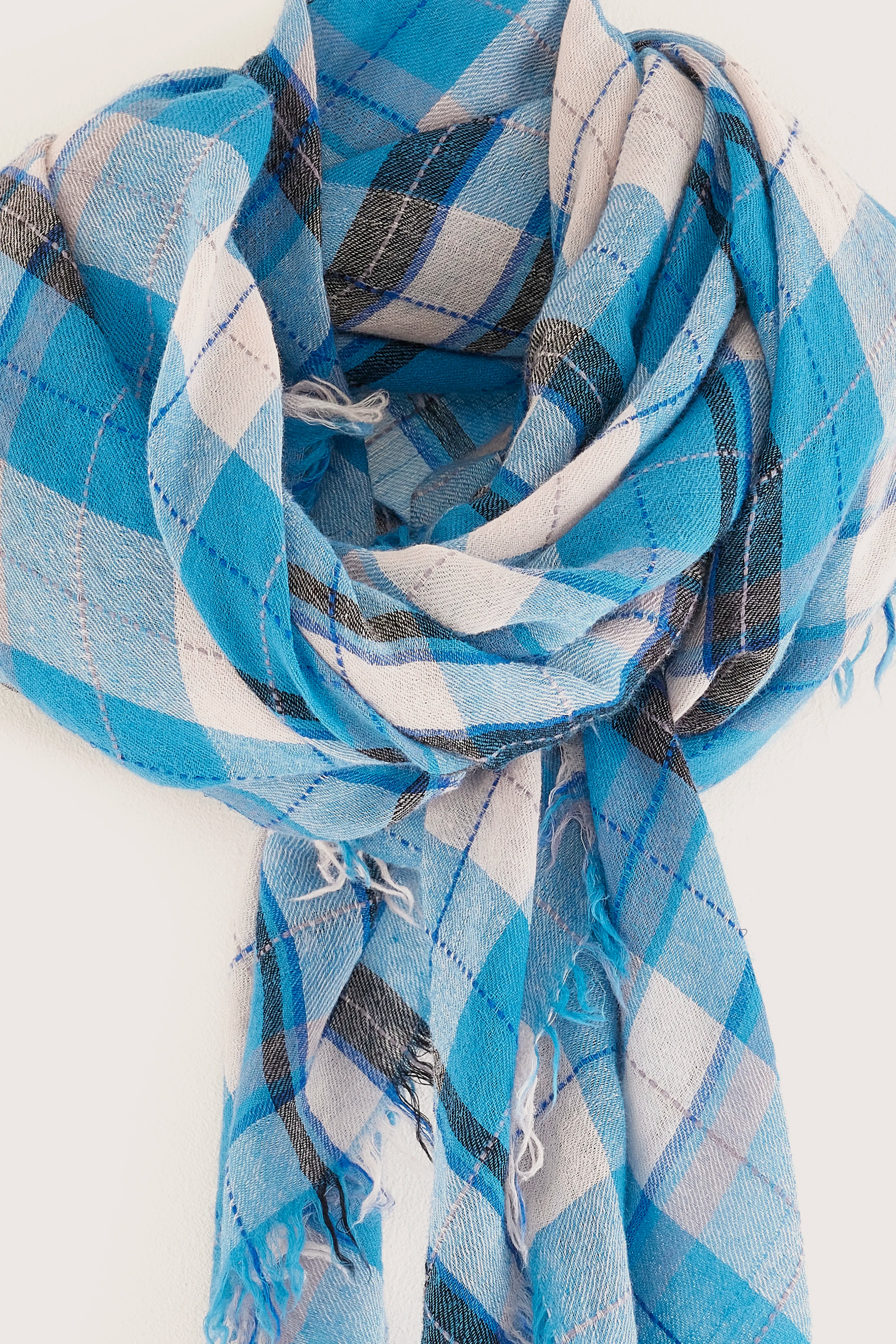 Soli wooven scarf (251 / W / CHECK A)