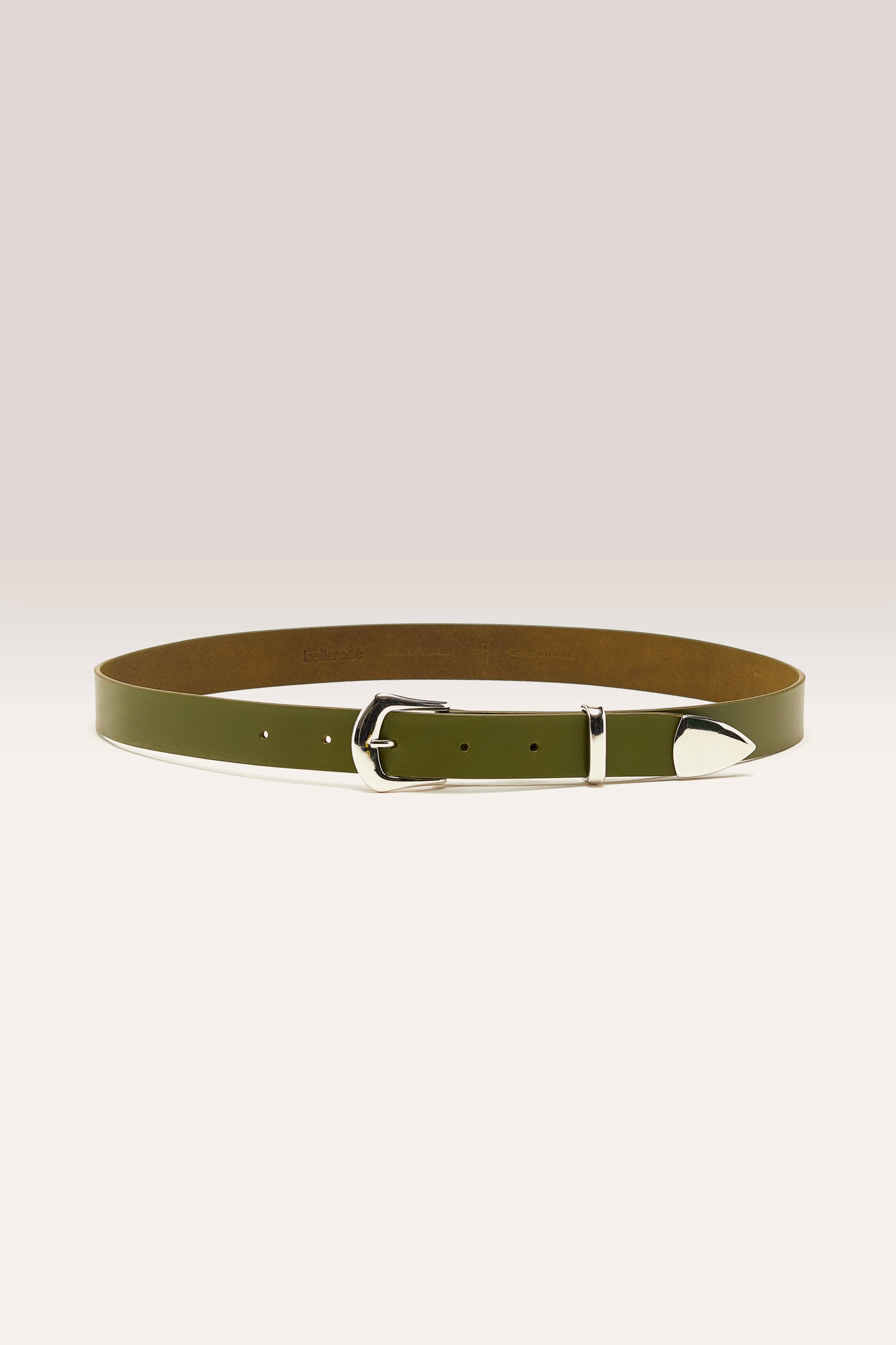 Saylor leather belt (251 / W / MOUSSE)