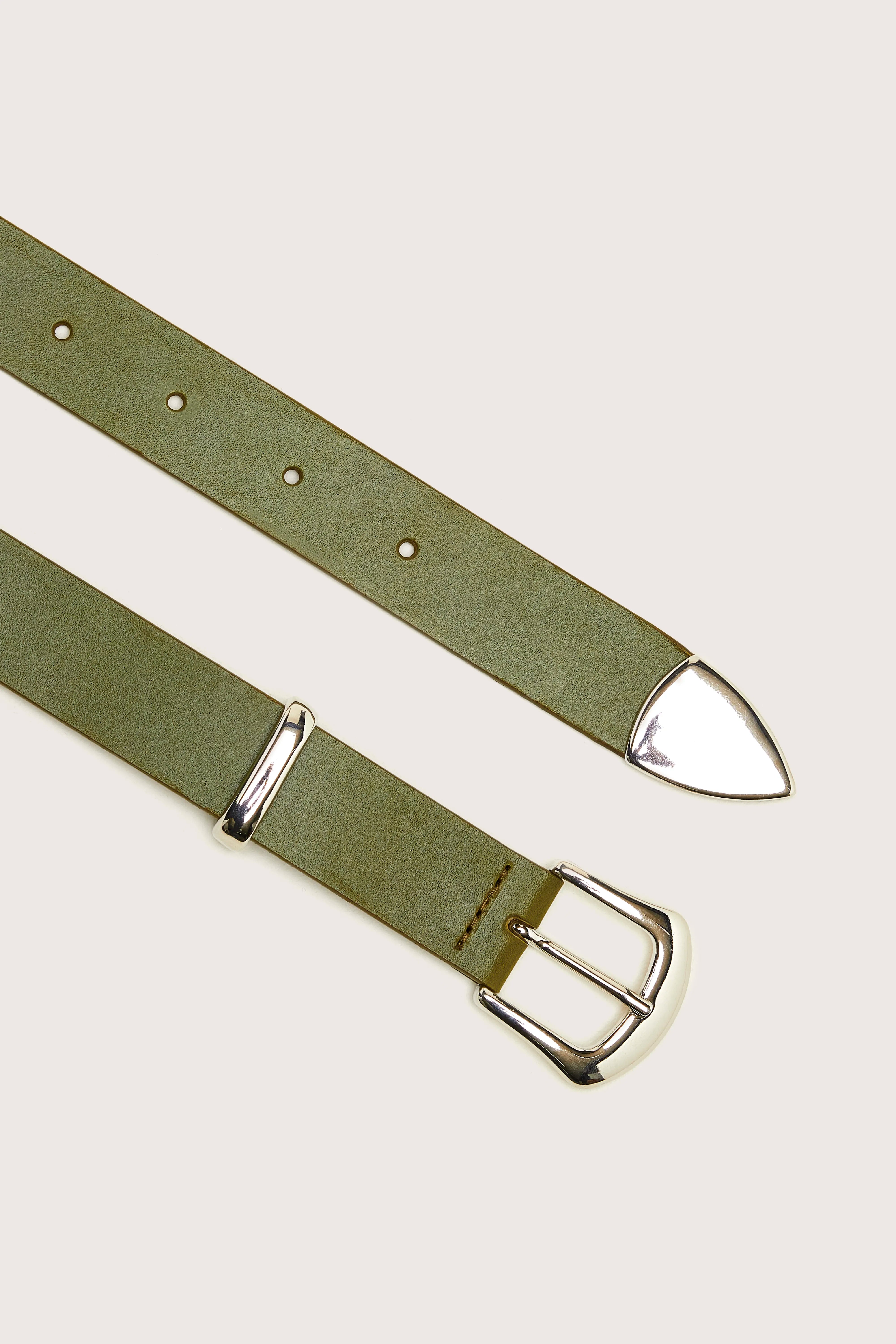 Saylor leather belt (251 / W / MOUSSE)