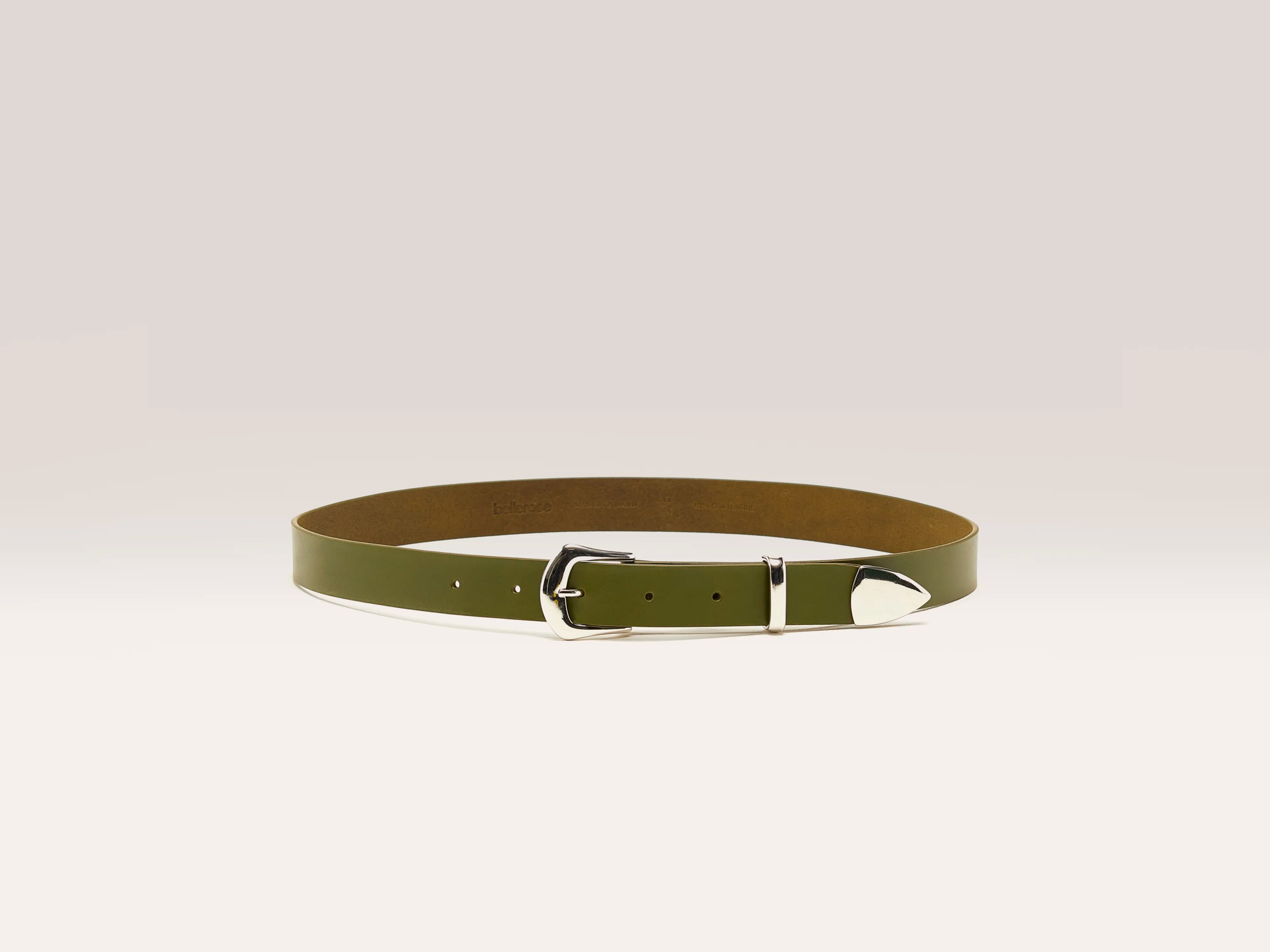 Saylor leather belt (251 / W / MOUSSE)