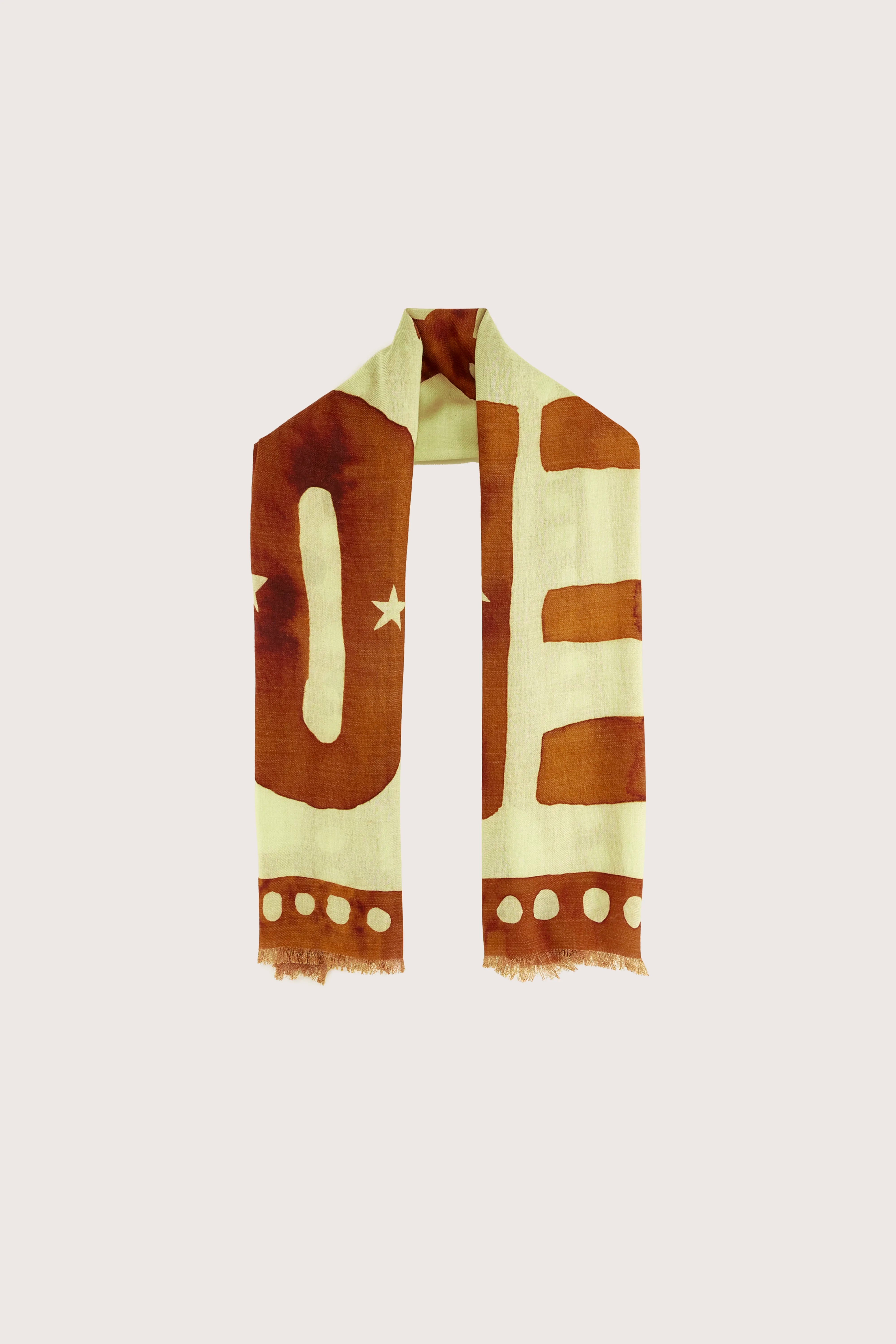 Sose Square Scarf - Honeydew For Women | Bellerose