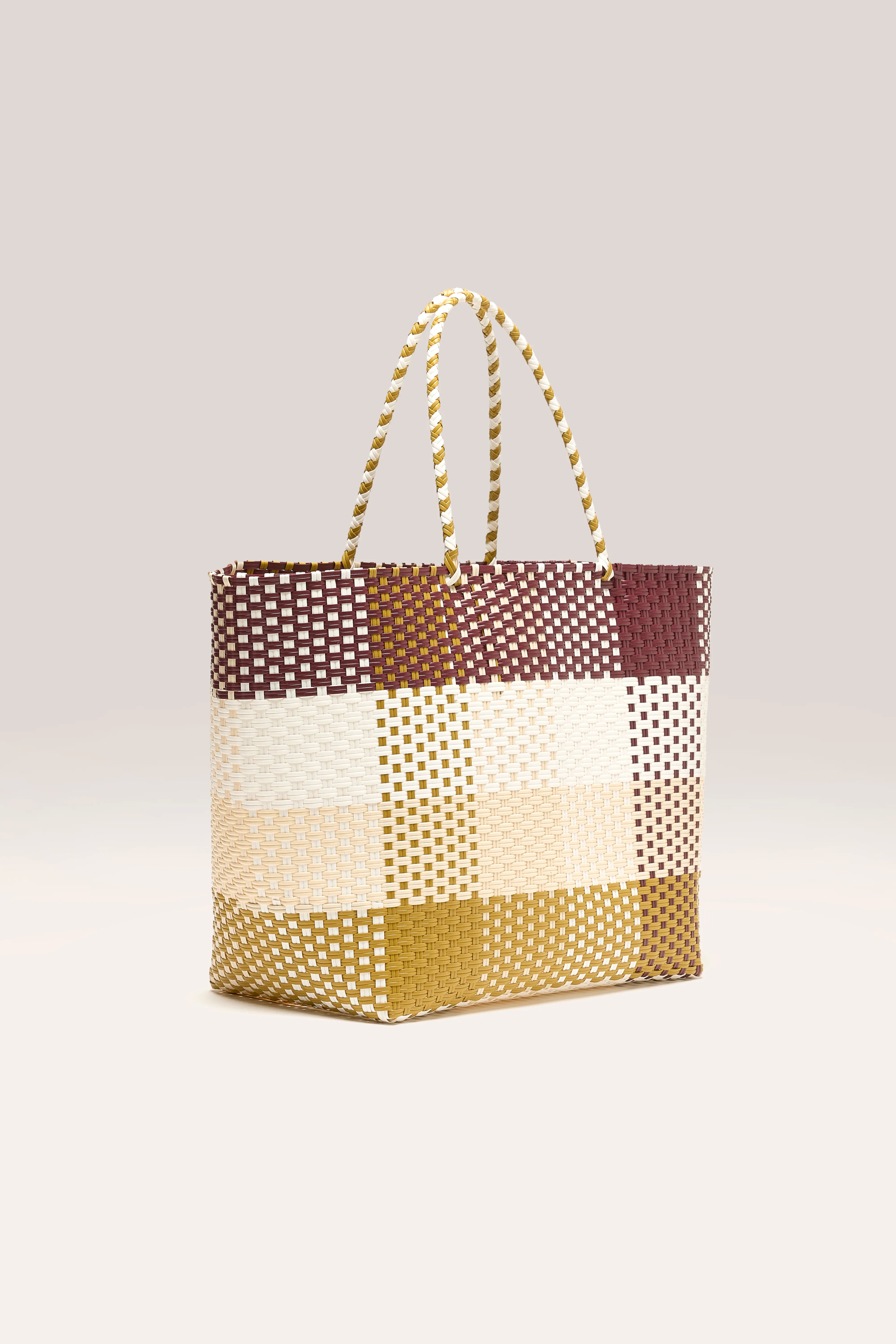 Sac Shopping Ostic - Antique gold / Seafoam / Windsor wine Pour Femme | Bellerose