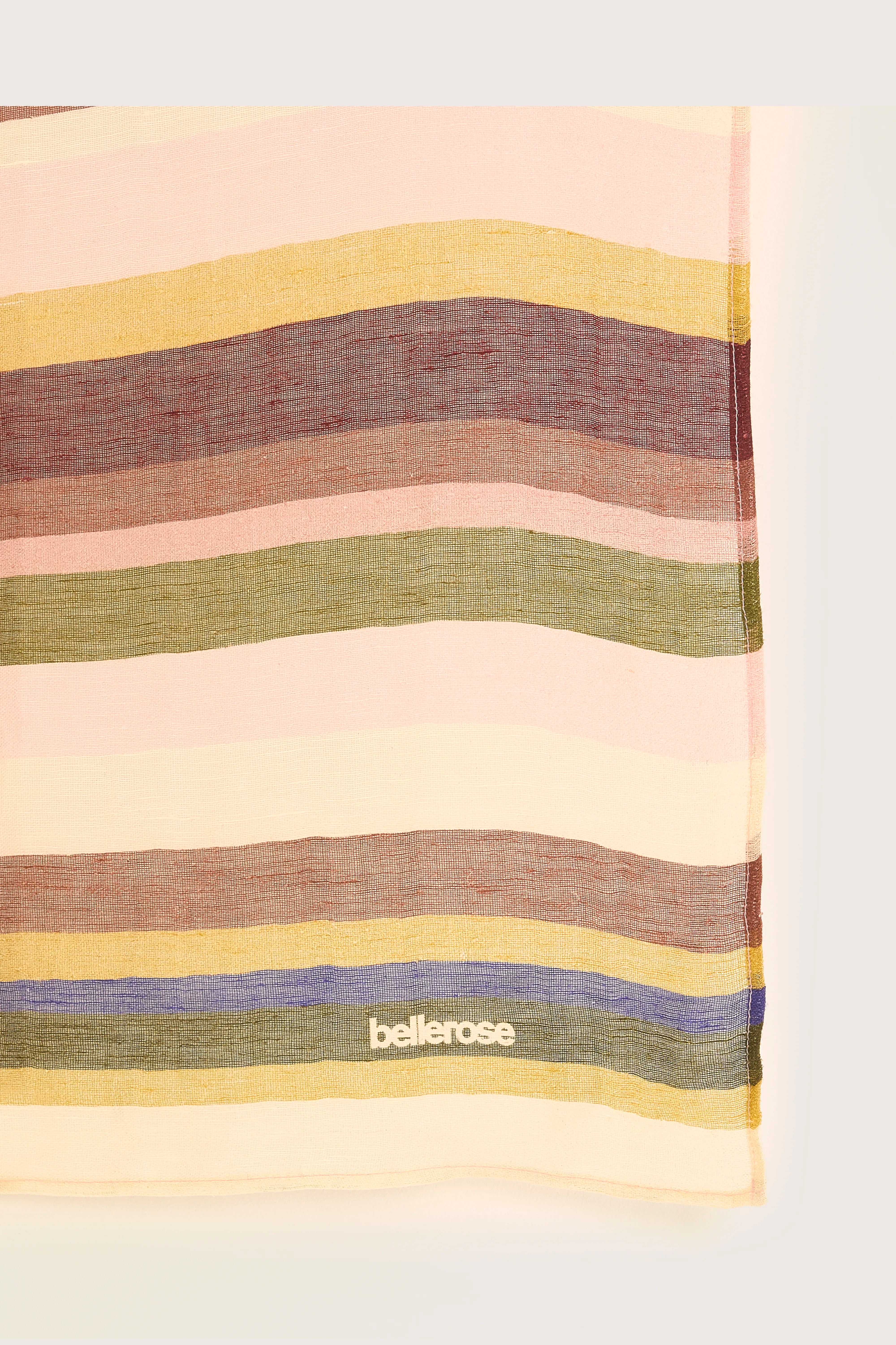 Foulard Carré Sines - Jeep / Light rose / Seafoam Pour Femme | Bellerose