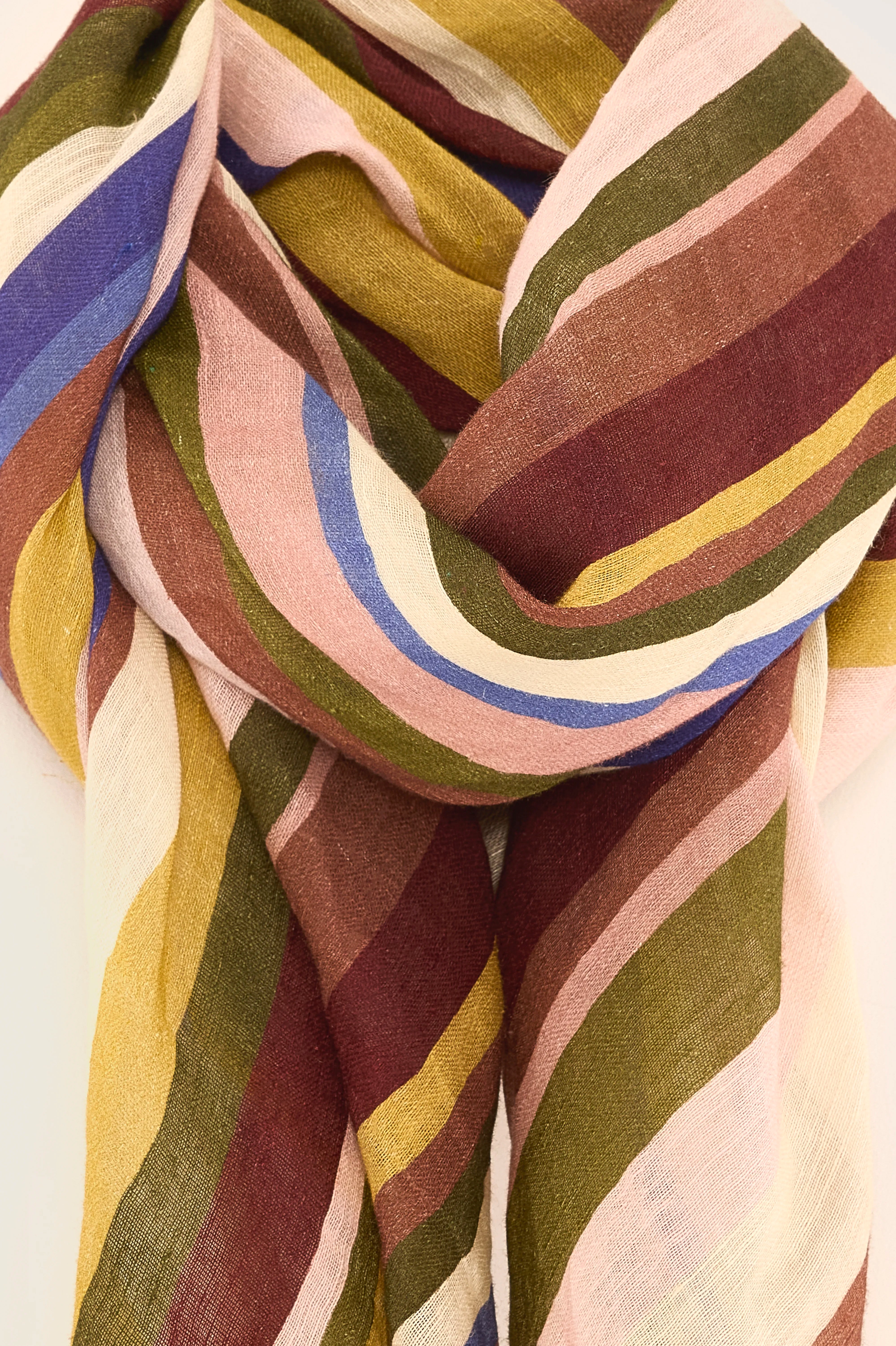 Foulard Carré Sines - Jeep / Light rose / Seafoam Pour Femme | Bellerose